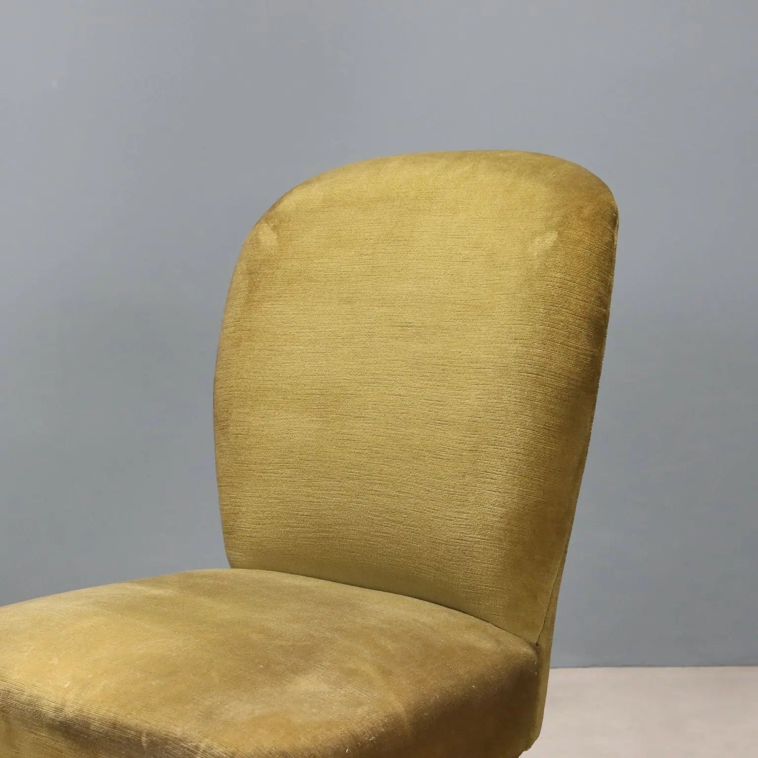Vintage Armchairs Velvet Painted Beech Design 1950s-1960s