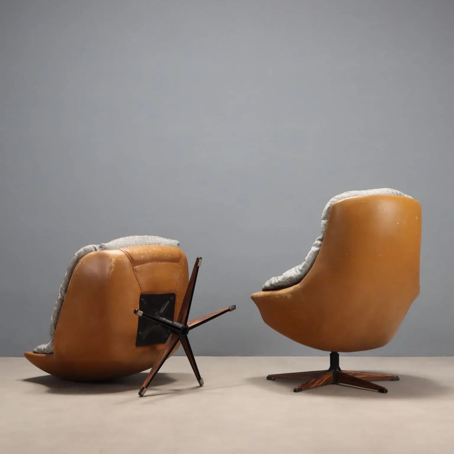 Vintage Armchairs Design Henry Walter Klein Denmark 1970s