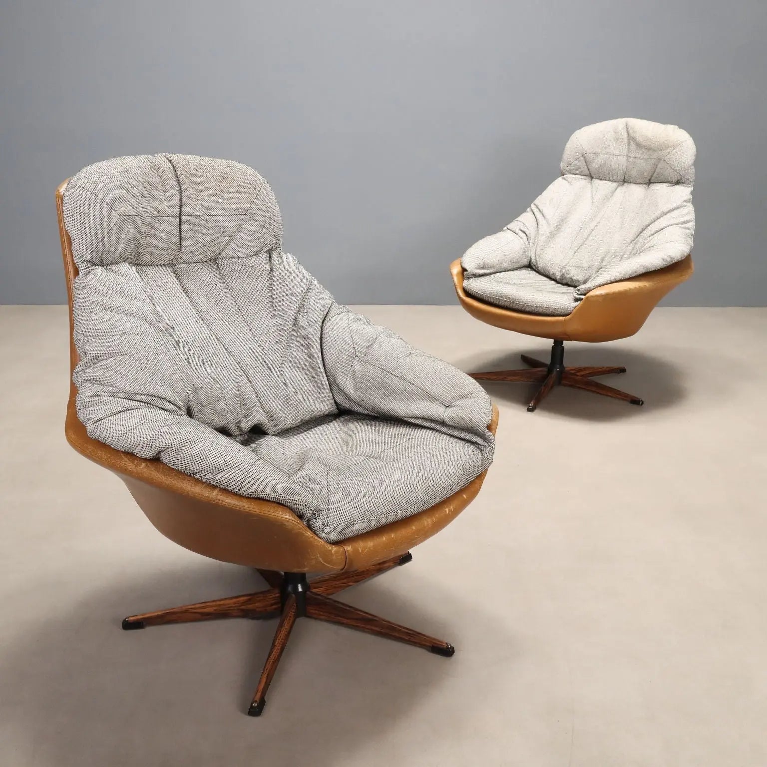 Vintage Armchairs Design Henry Walter Klein Denmark 1970s