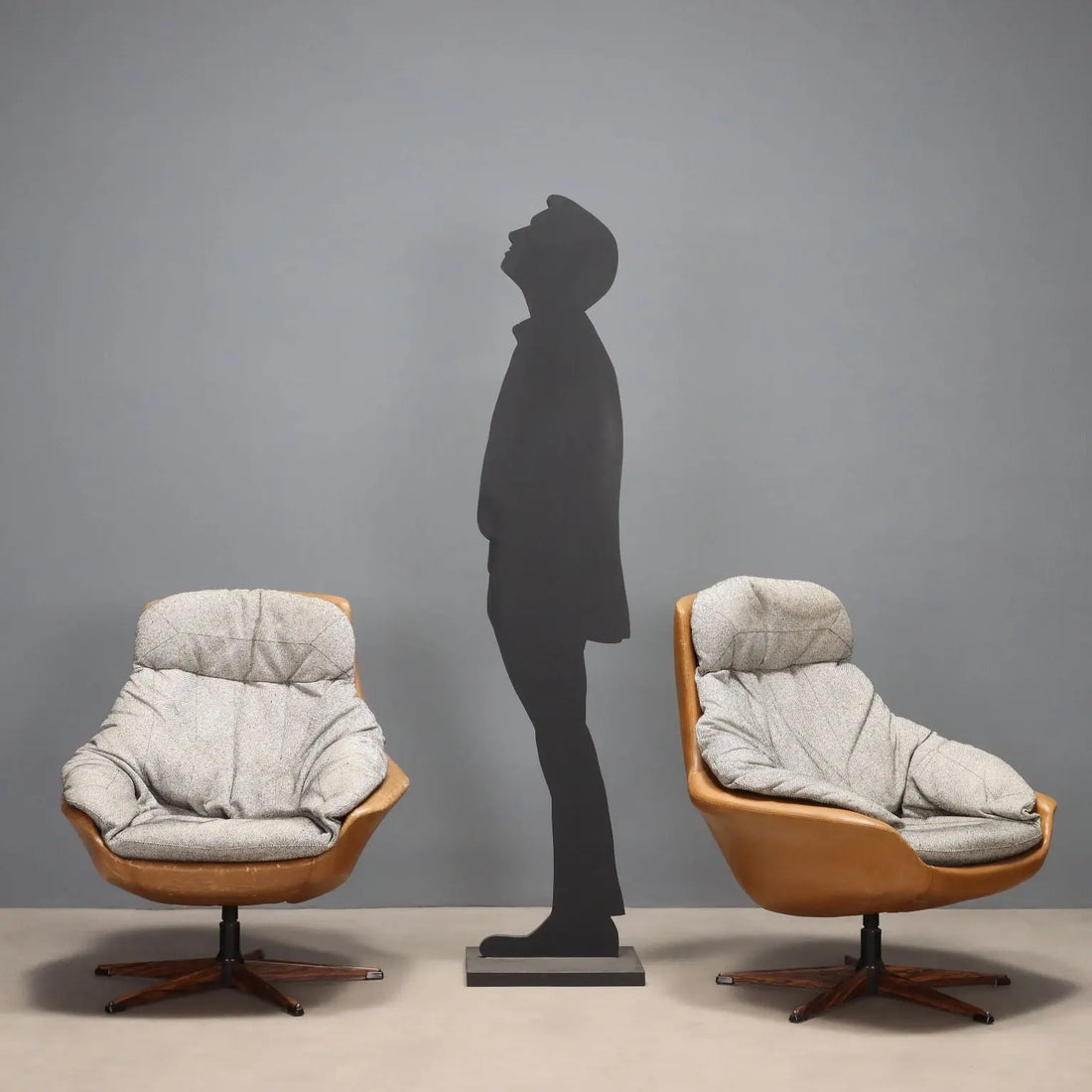 Vintage Armchairs Design Henry Walter Klein Denmark 1970s