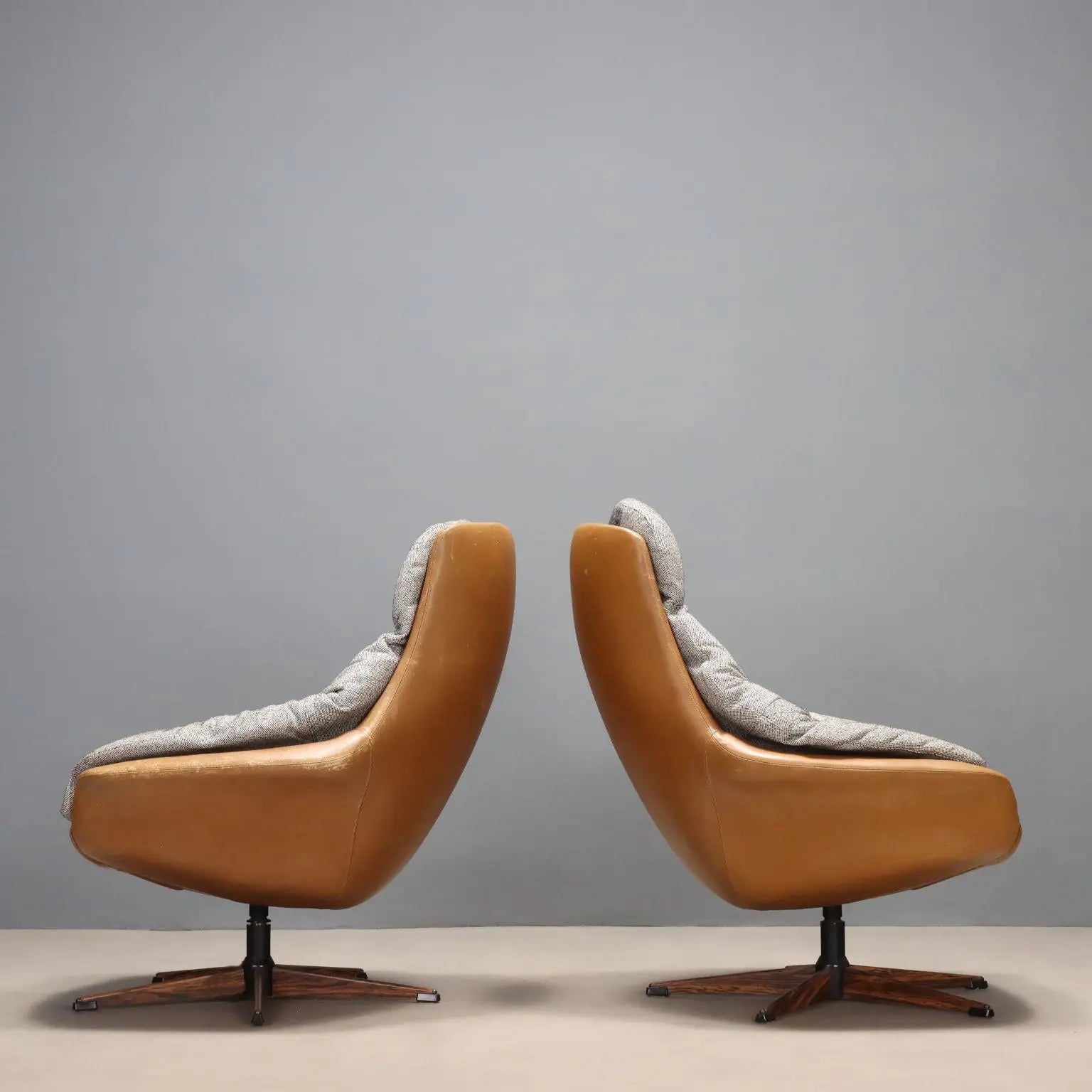 Vintage Armchairs Design Henry Walter Klein Denmark 1970s
