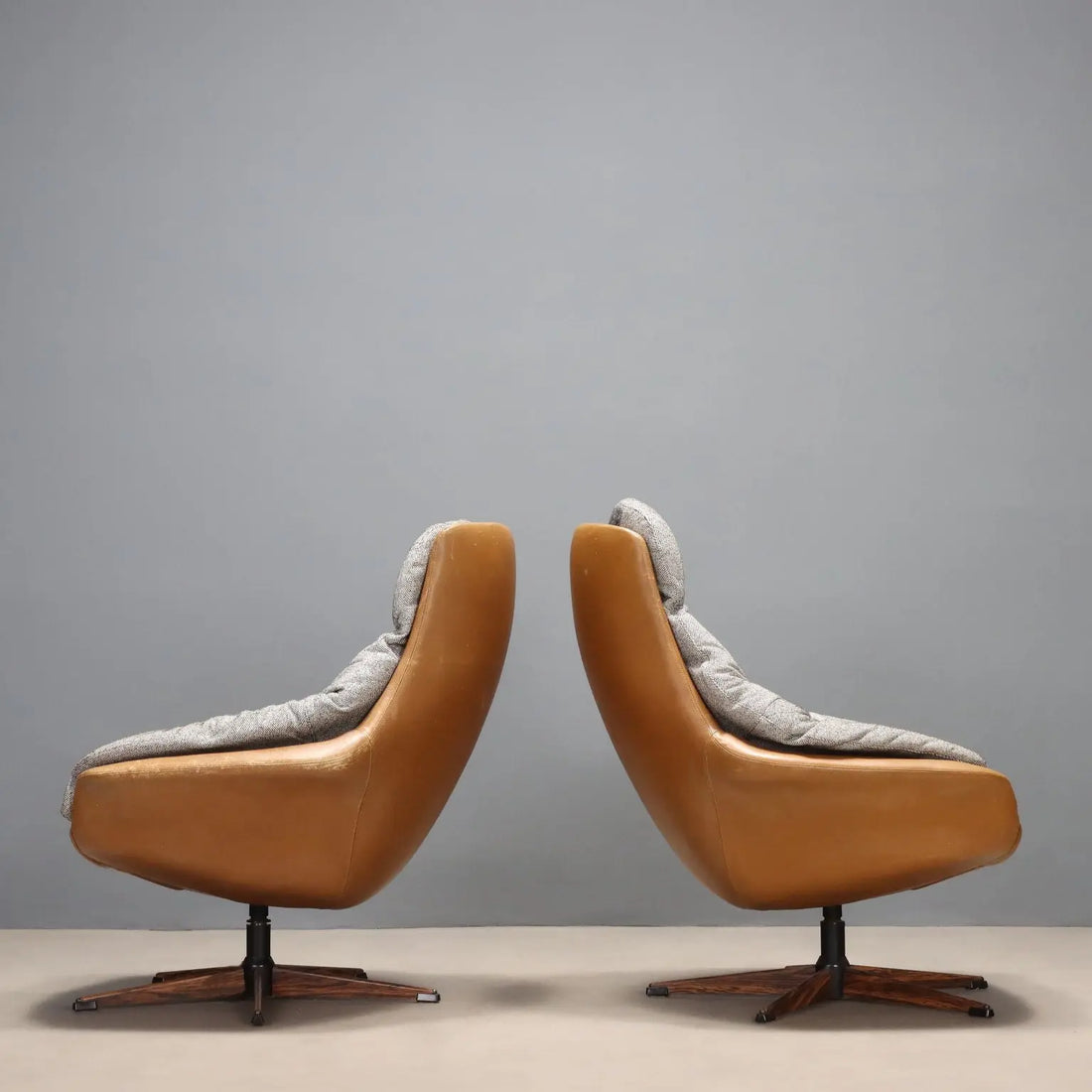 Vintage Armchairs Design Henry Walter Klein Denmark 1970s
