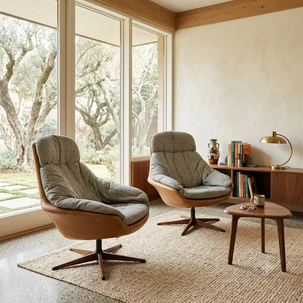Vintage Armchairs Design Henry Walter Klein Denmark 1970s