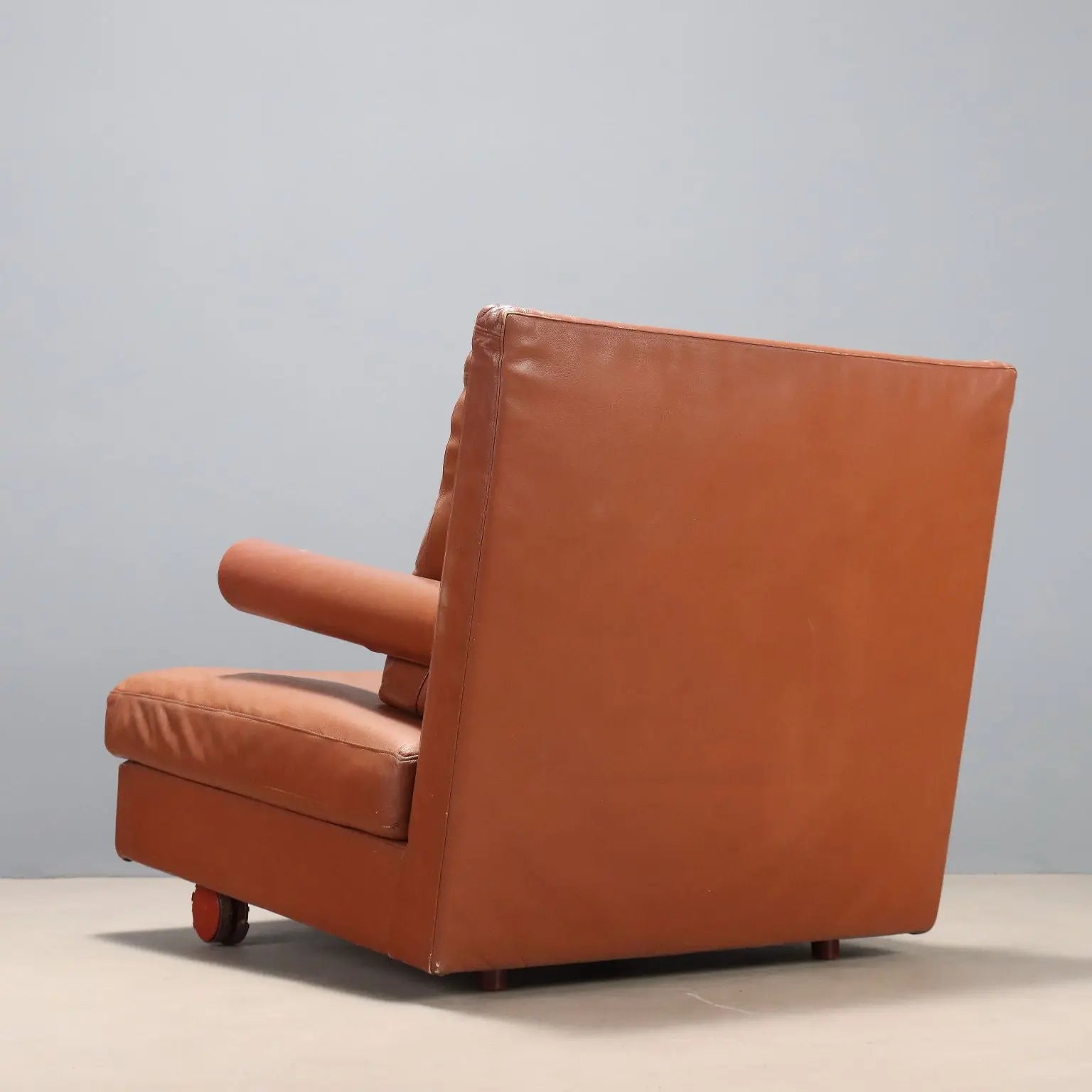 B&B Baisity Armchair Vintage Design Antonio Citterio Leather 1980s