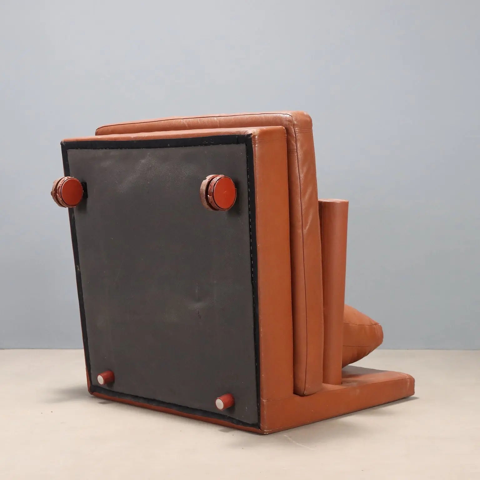 B&B Baisity Armchair Vintage Design Antonio Citterio Leather 1980s