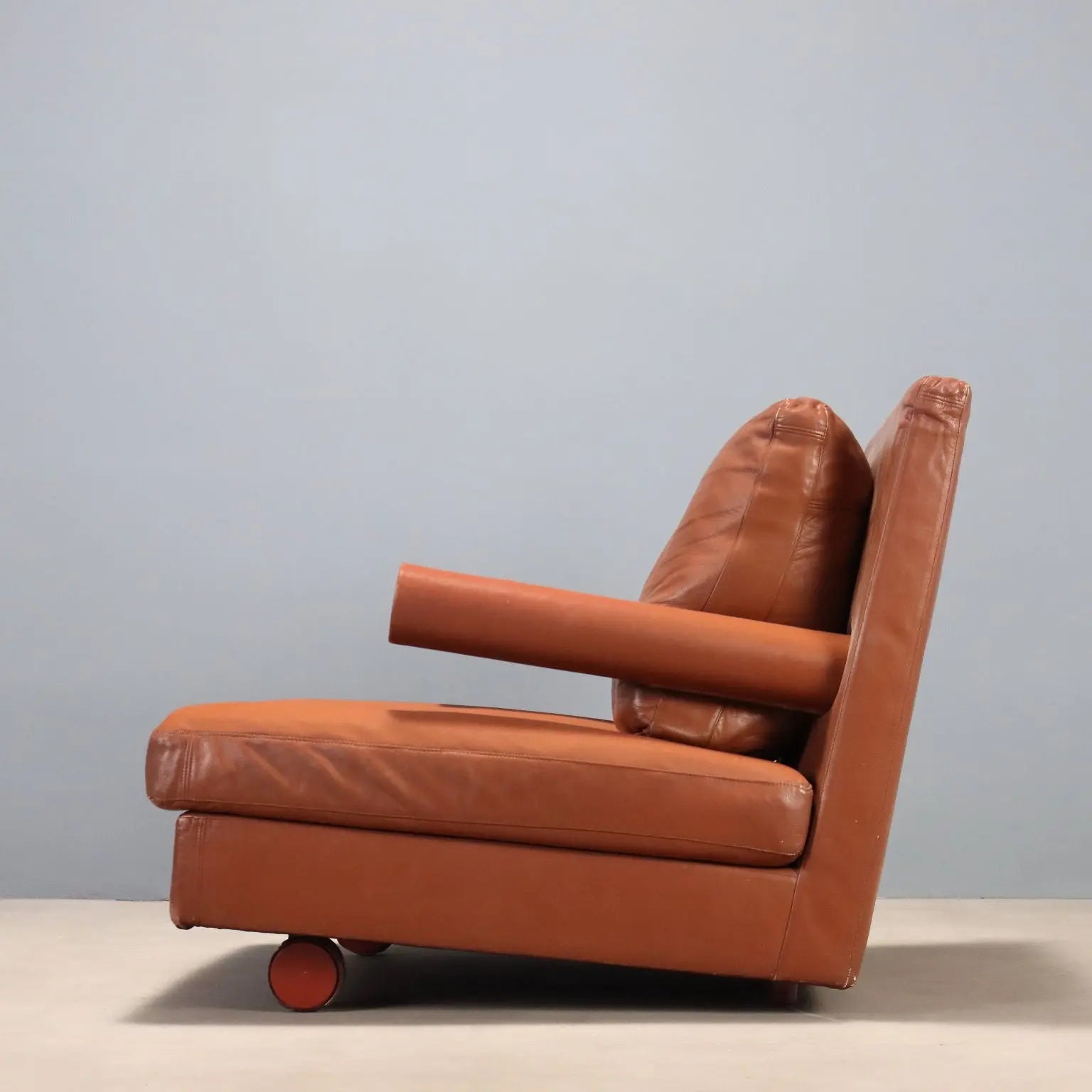 B&B Baisity Armchair Vintage Design Antonio Citterio Leather 1980s
