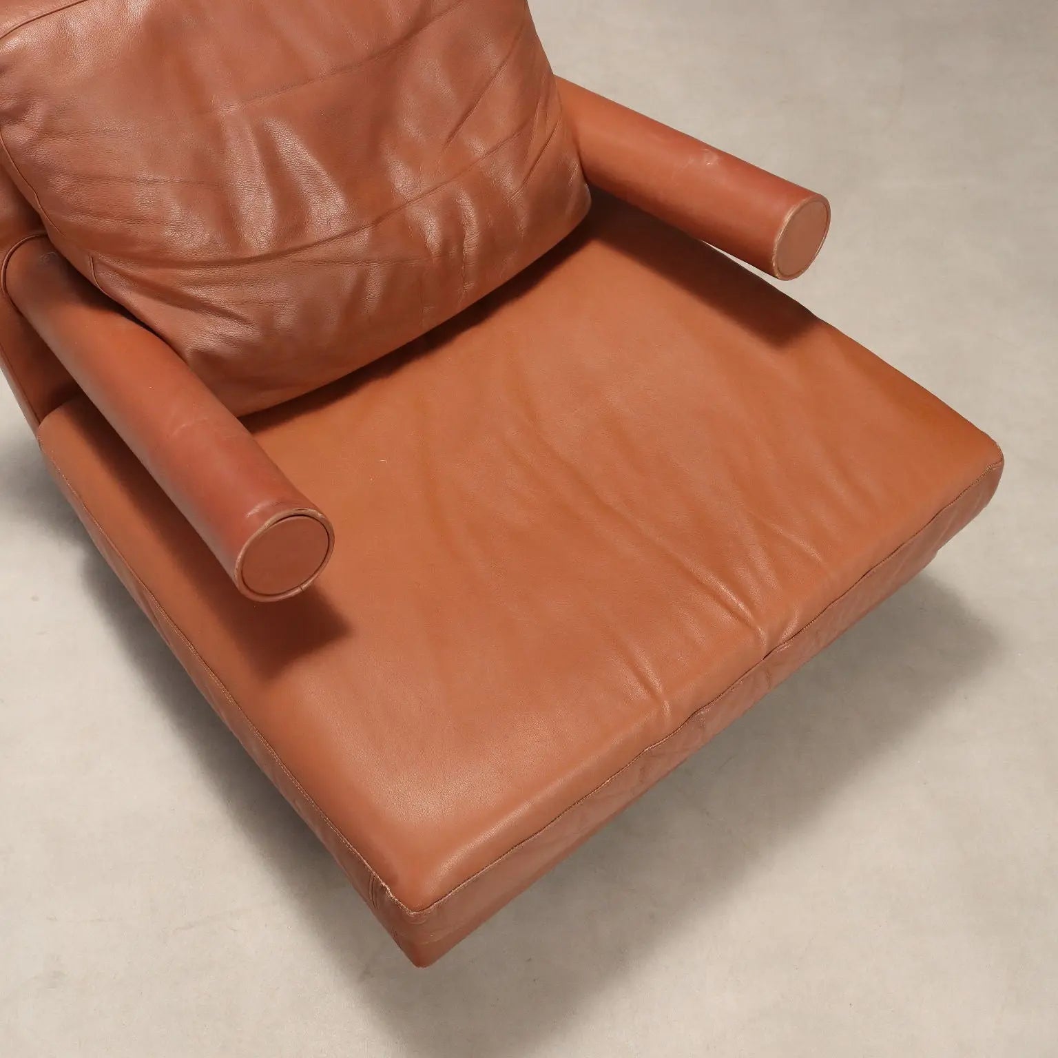 B&B Baisity Armchair Vintage Design Antonio Citterio Leather 1980s