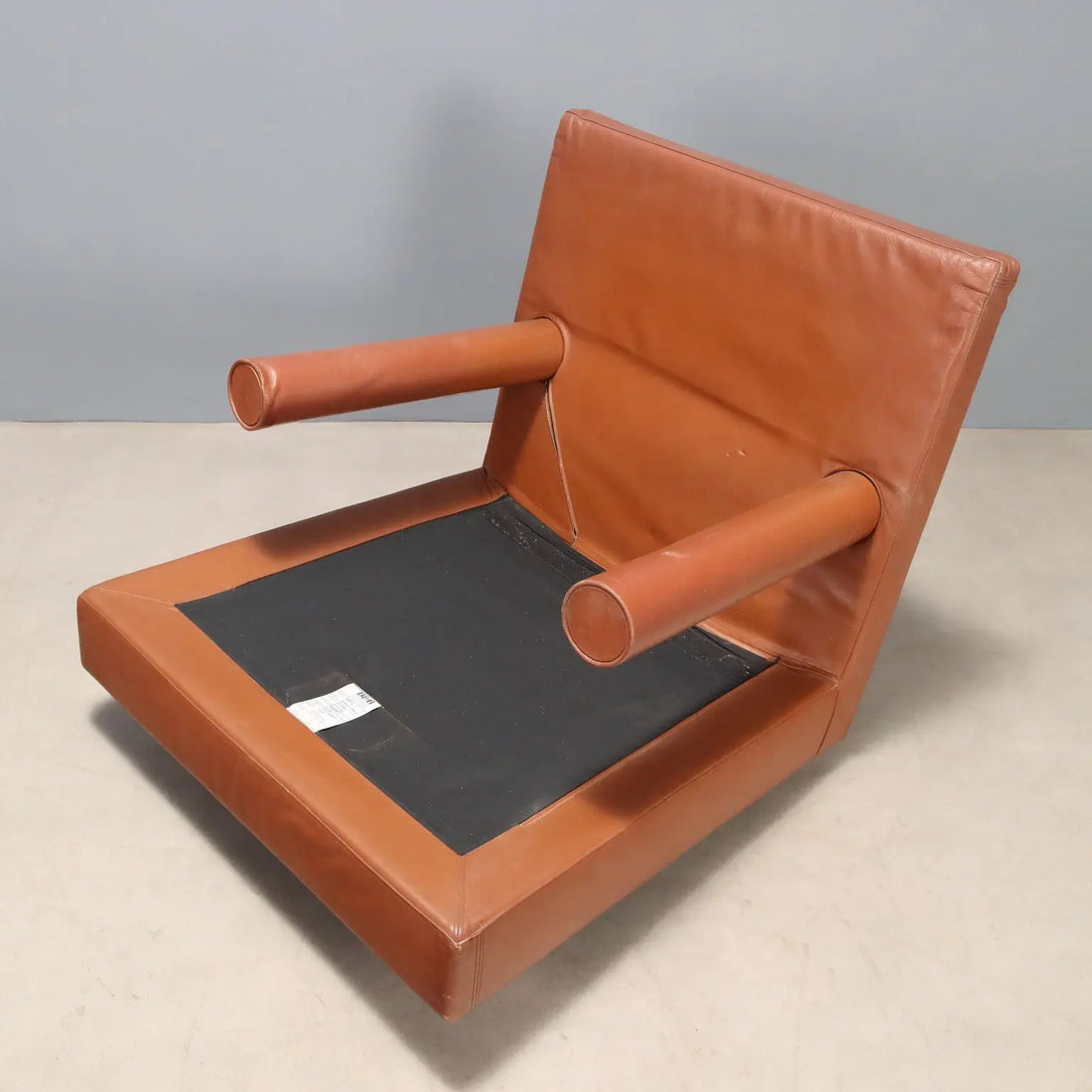 B&B Baisity Armchair Vintage Design Antonio Citterio Leather 1980s