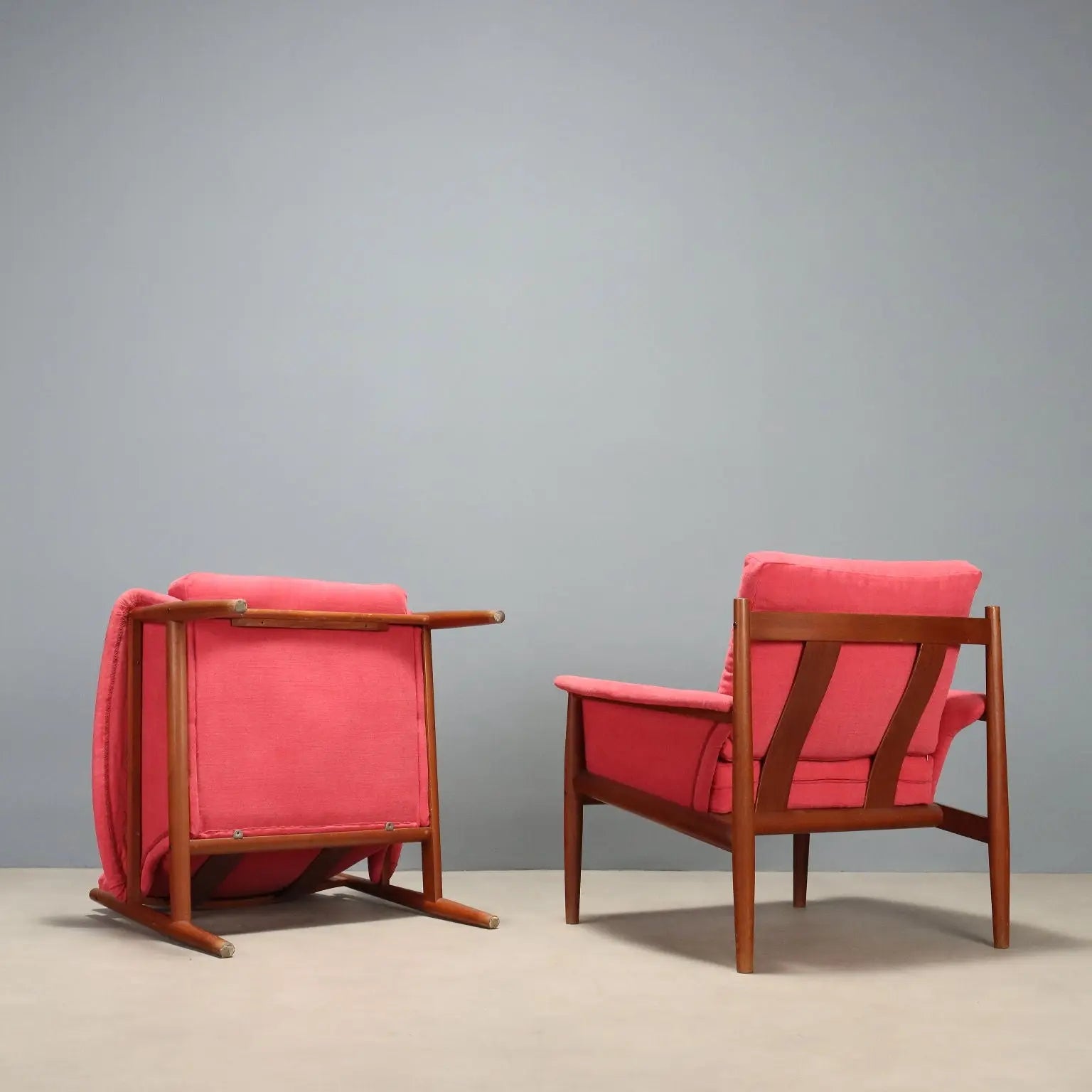 France & Son 118 Armchairs Design Grete Jalk Denmark 1960s