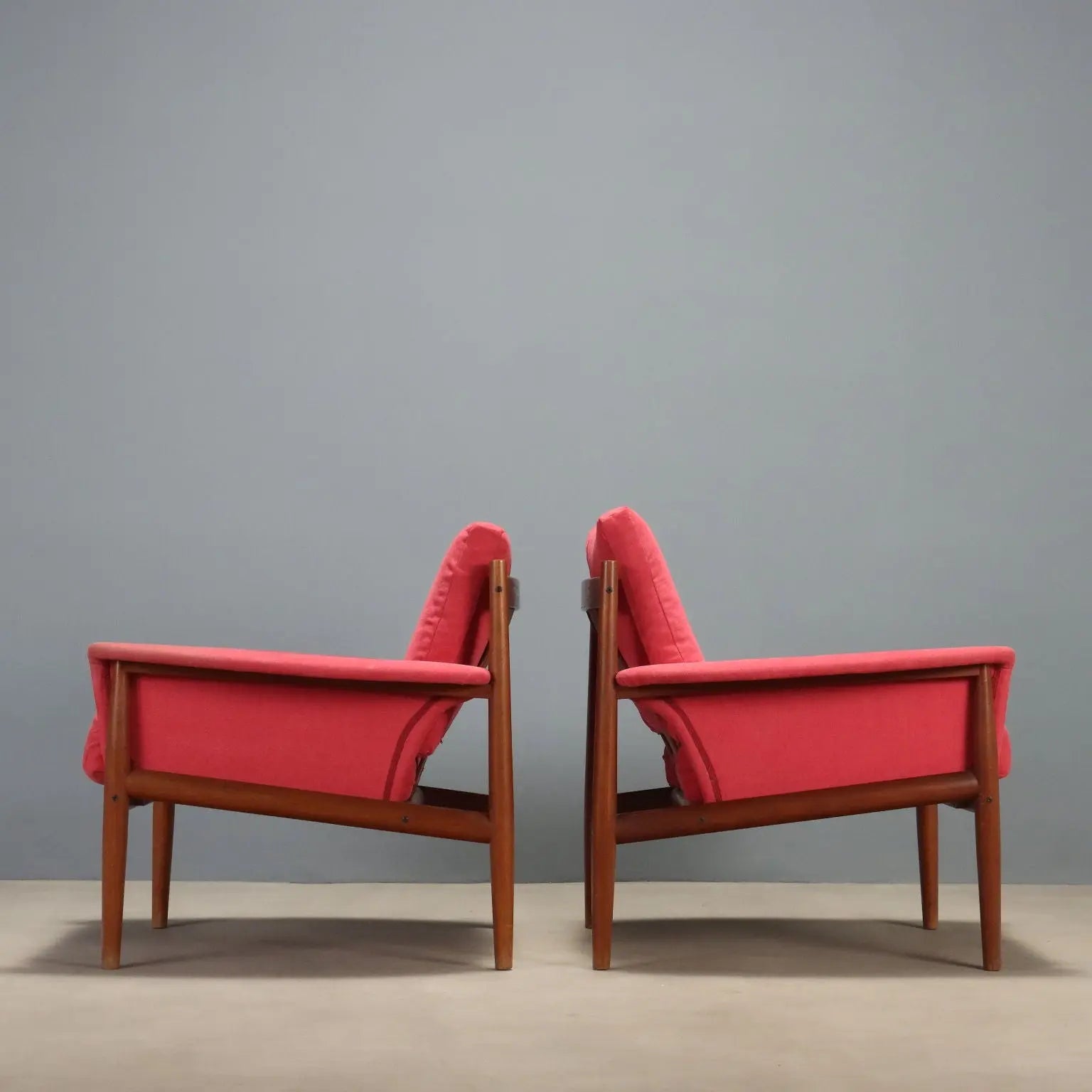 France & Son 118 Armchairs Design Grete Jalk Denmark 1960s