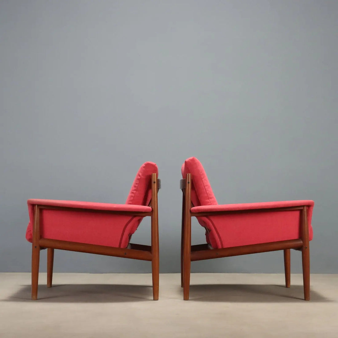 France & Son 118 Armchairs Design Grete Jalk Denmark 1960s