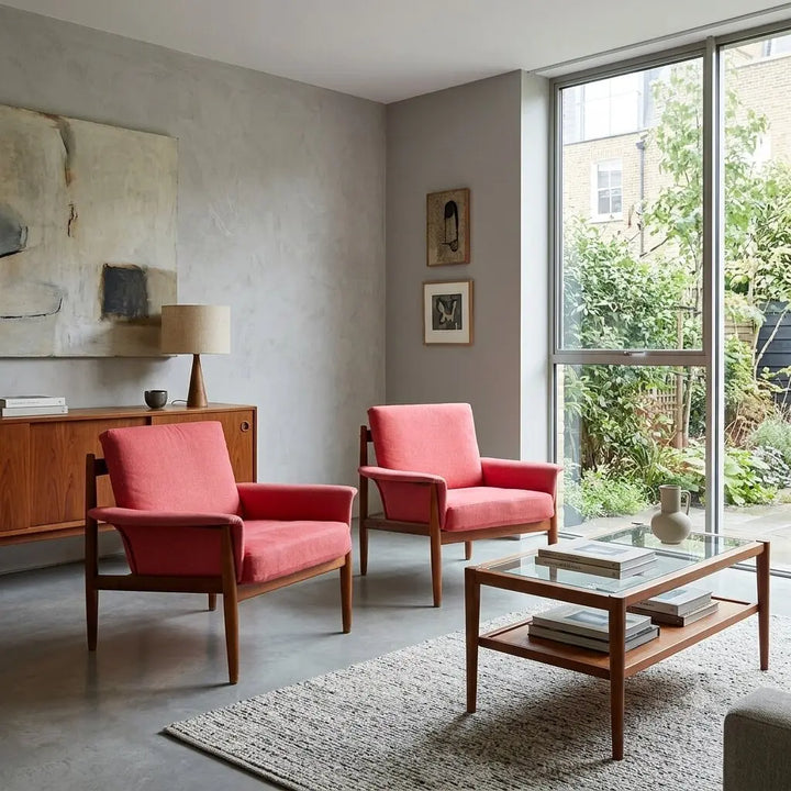 France & Son 118 Armchairs Design Grete Jalk Denmark 1960s