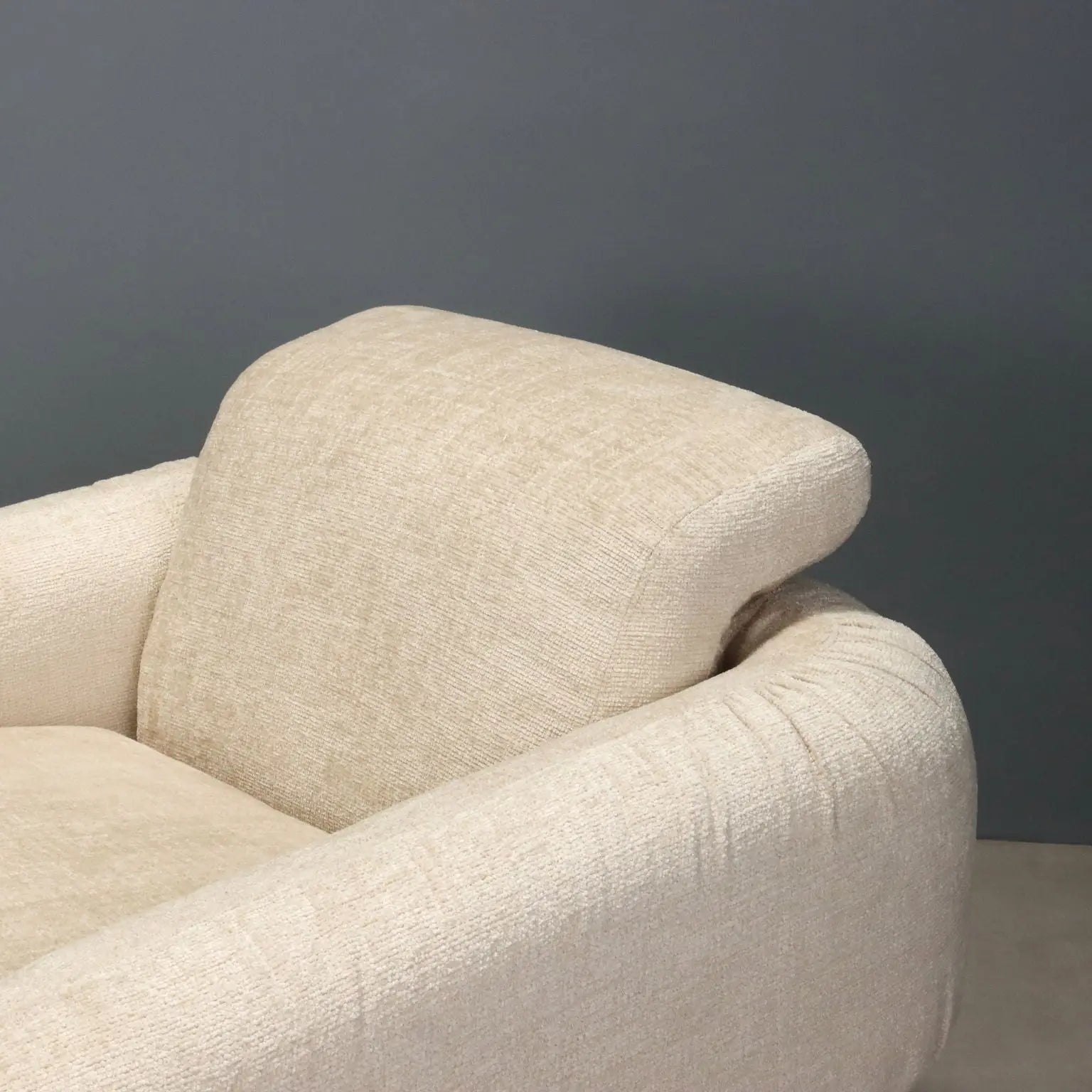 Vintage Armchairs Fabric Walnut Design Italy 1970s
