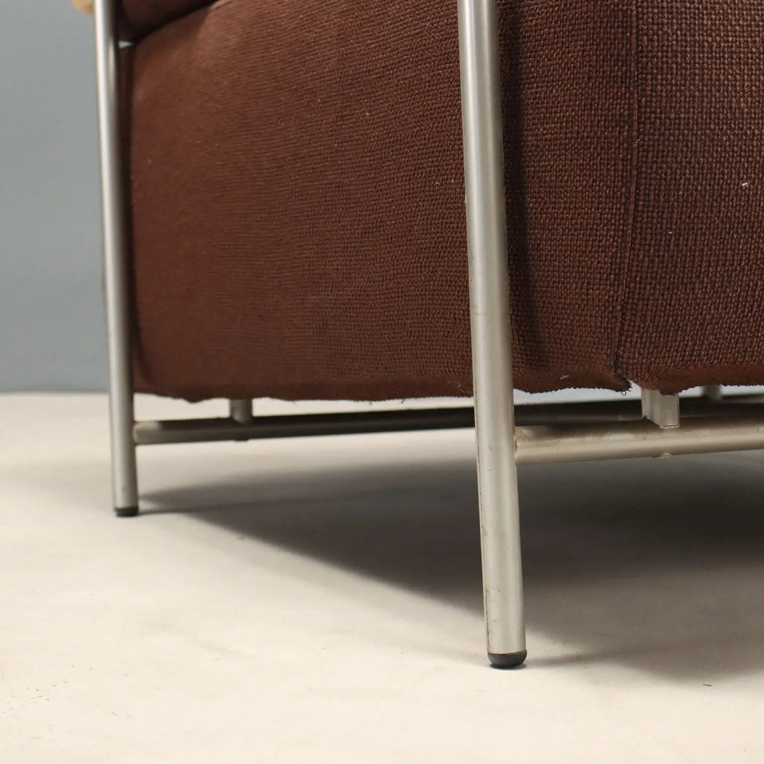 Vintage Calligaris Armchairs Metal Design Italy 1980s