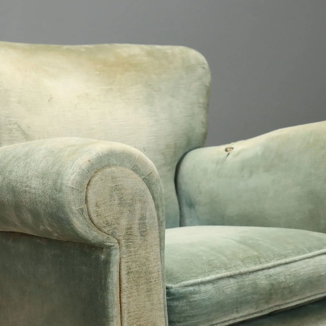 Vintage Armchairs Fabric Padding Design Italy 1950s