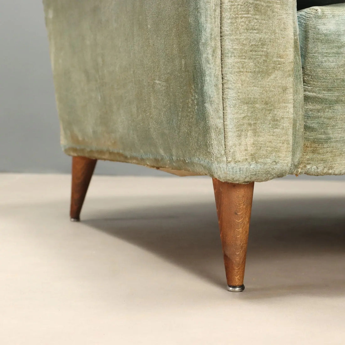 Vintage Armchairs Fabric Padding Design Italy 1950s