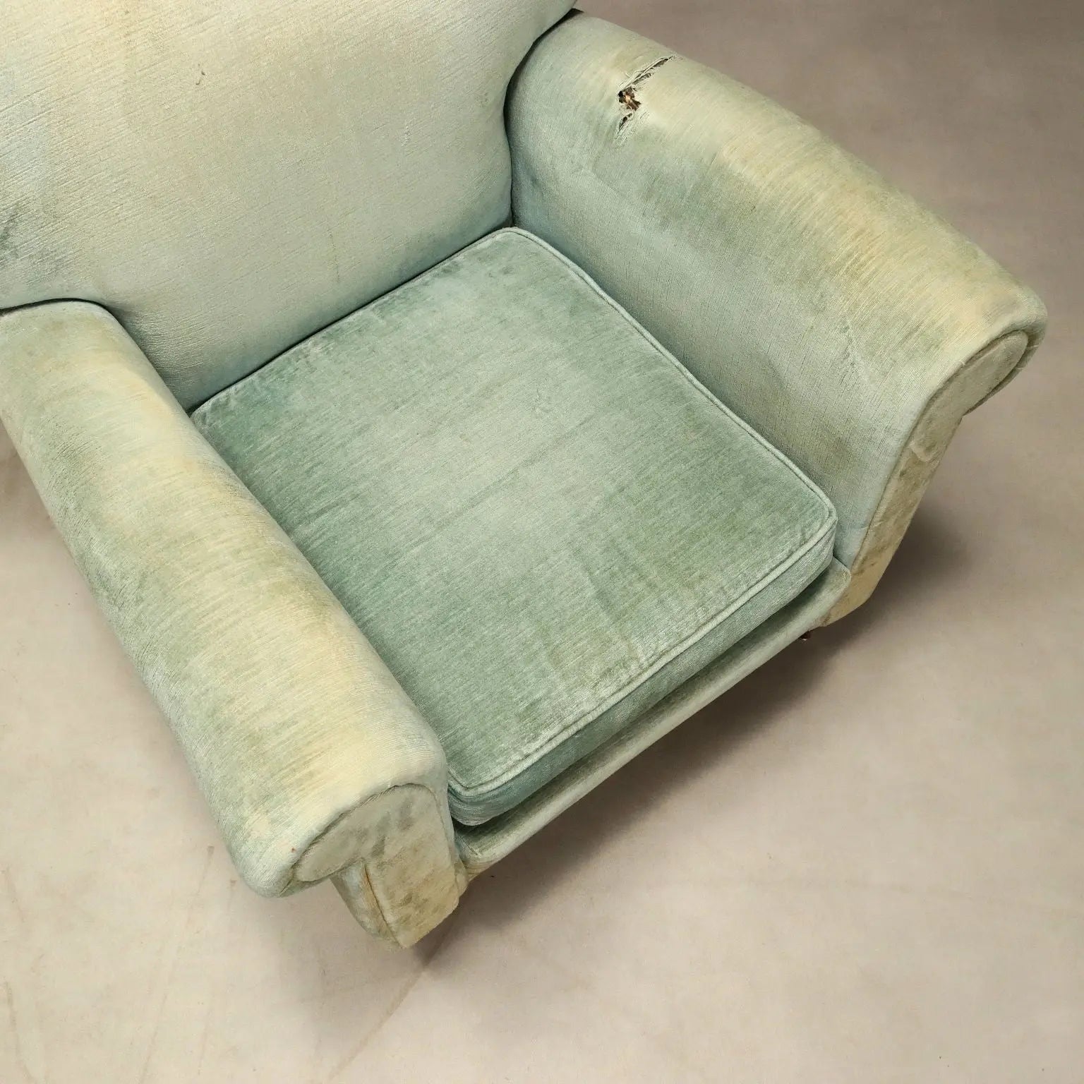 Vintage Armchairs Fabric Padding Design Italy 1950s