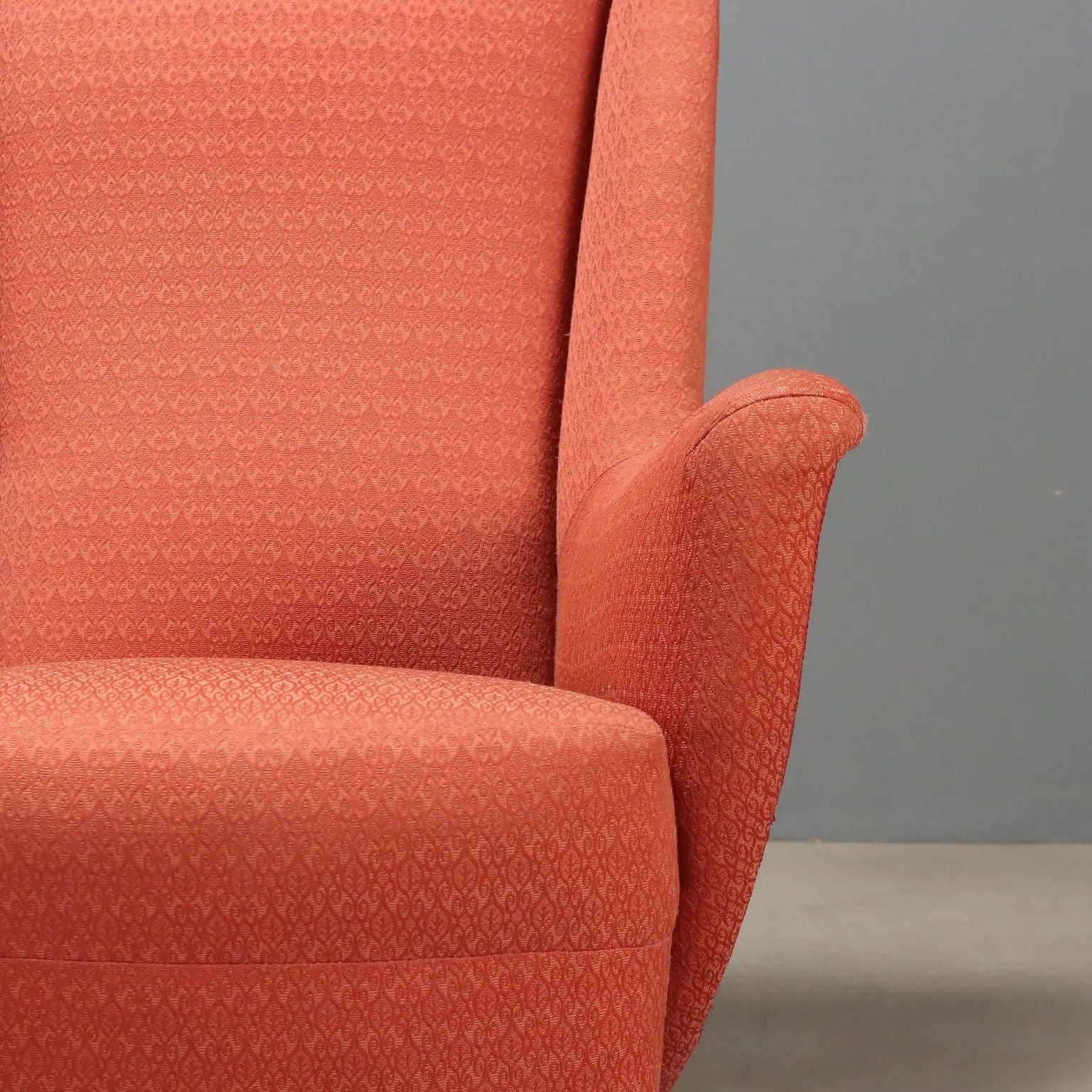 1950s Vintage Armchairs with Brass Legs