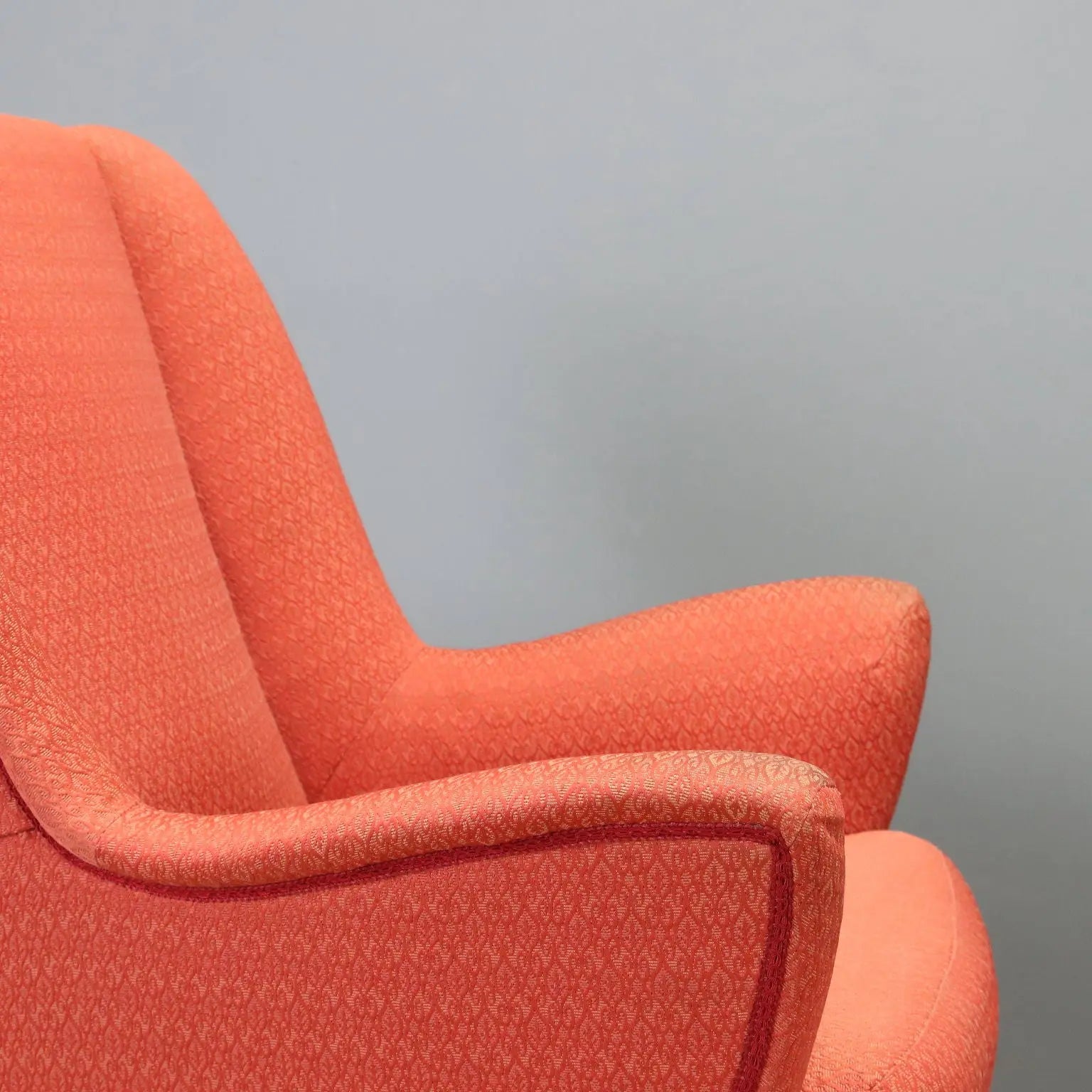 1950s Vintage Armchairs with Brass Legs