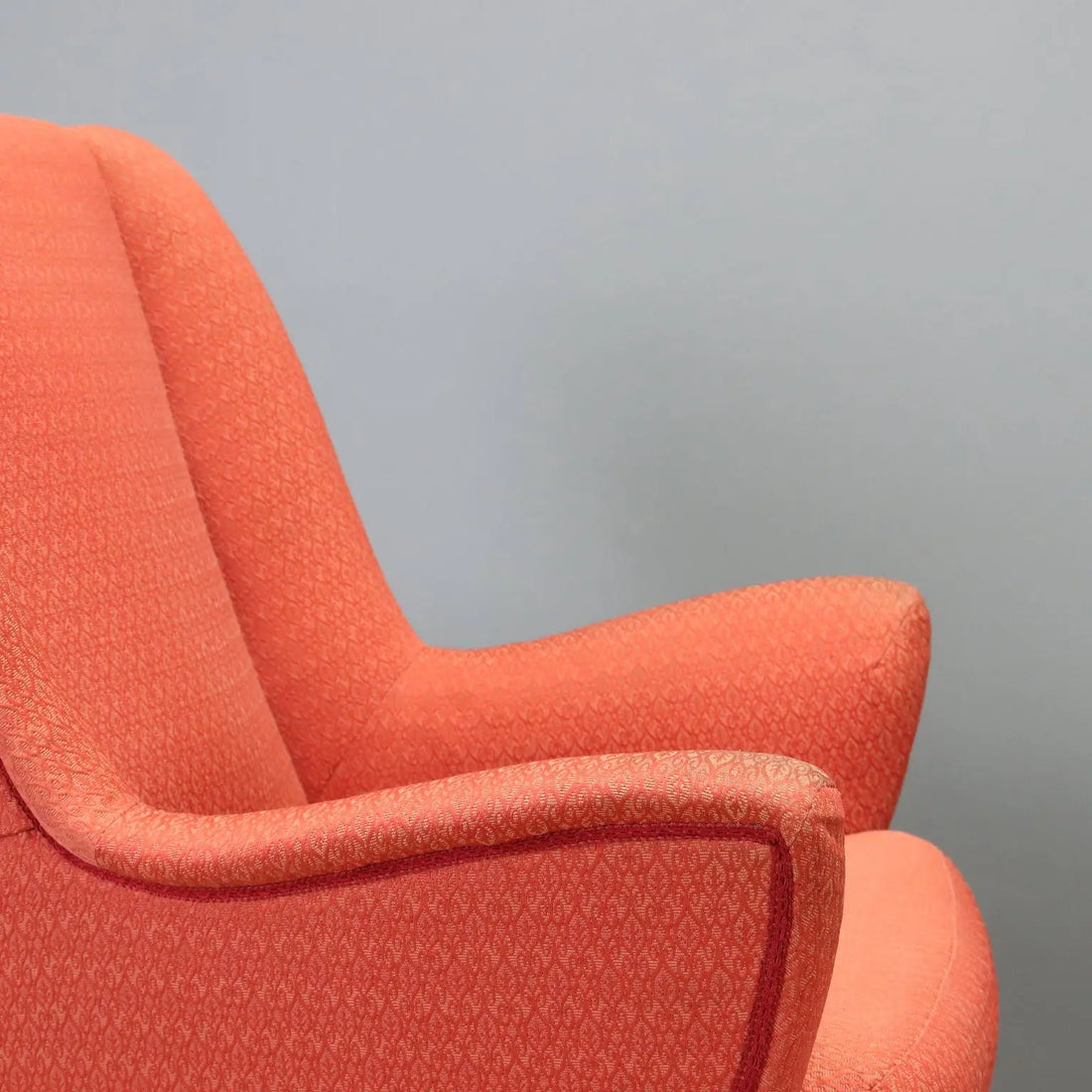 1950s Vintage Armchairs with Brass Legs