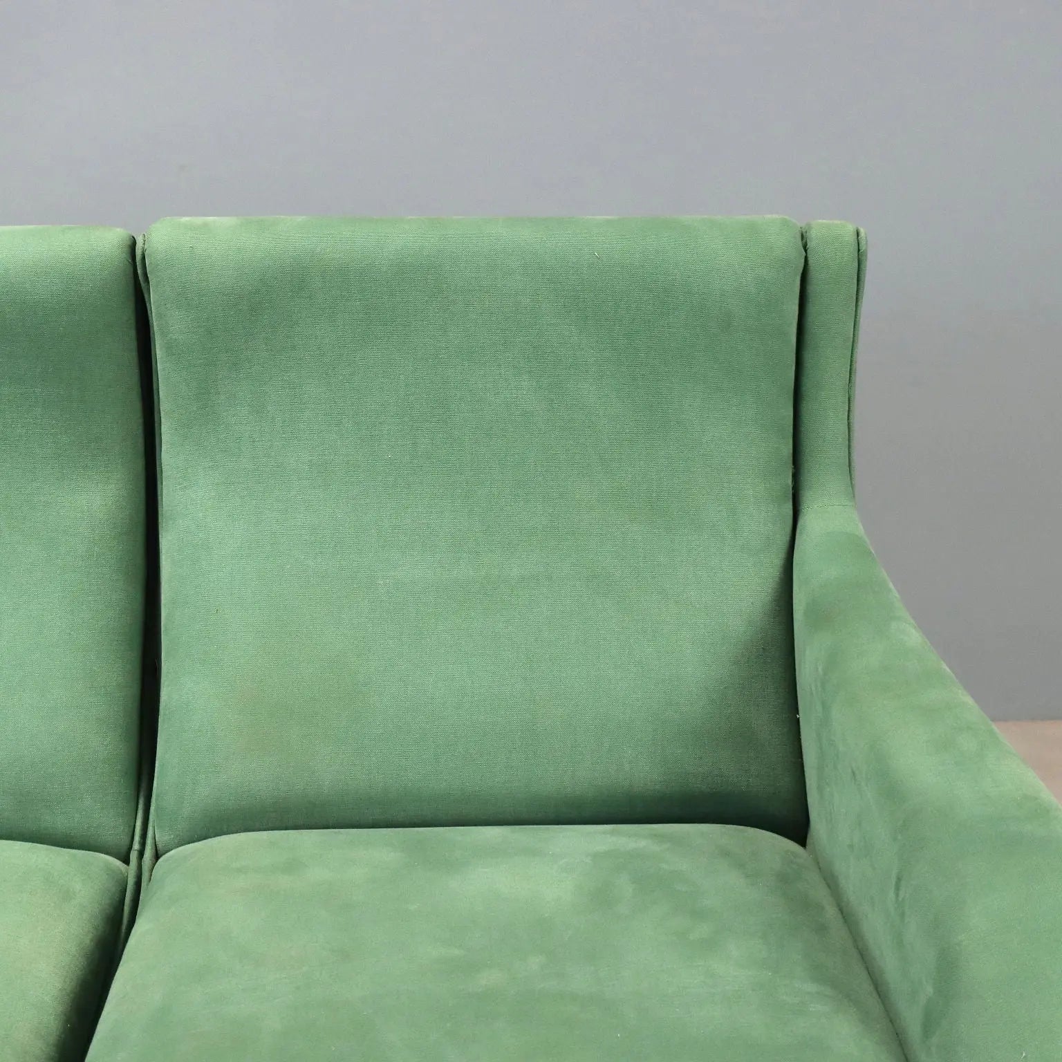 1960s Corner Sofa in Green Fabric