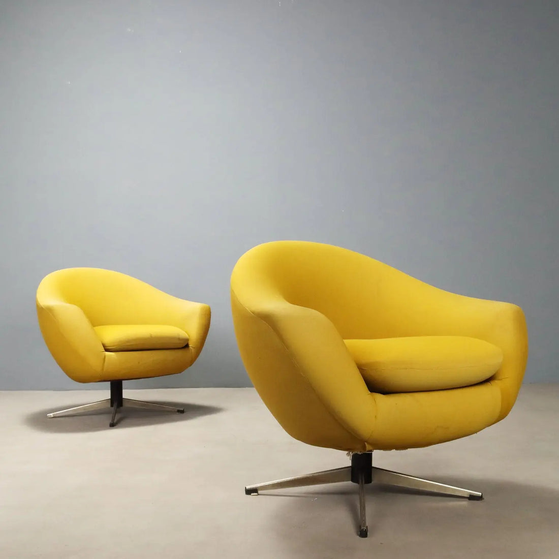Swivel Armchairs by Carl Eric Klote for Overman MFG