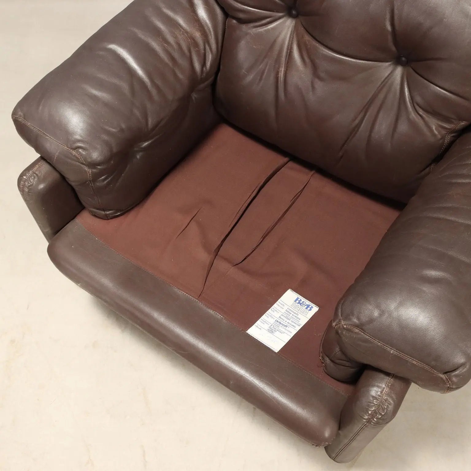 Pair of Scarpa Coronado Leather Armchairs