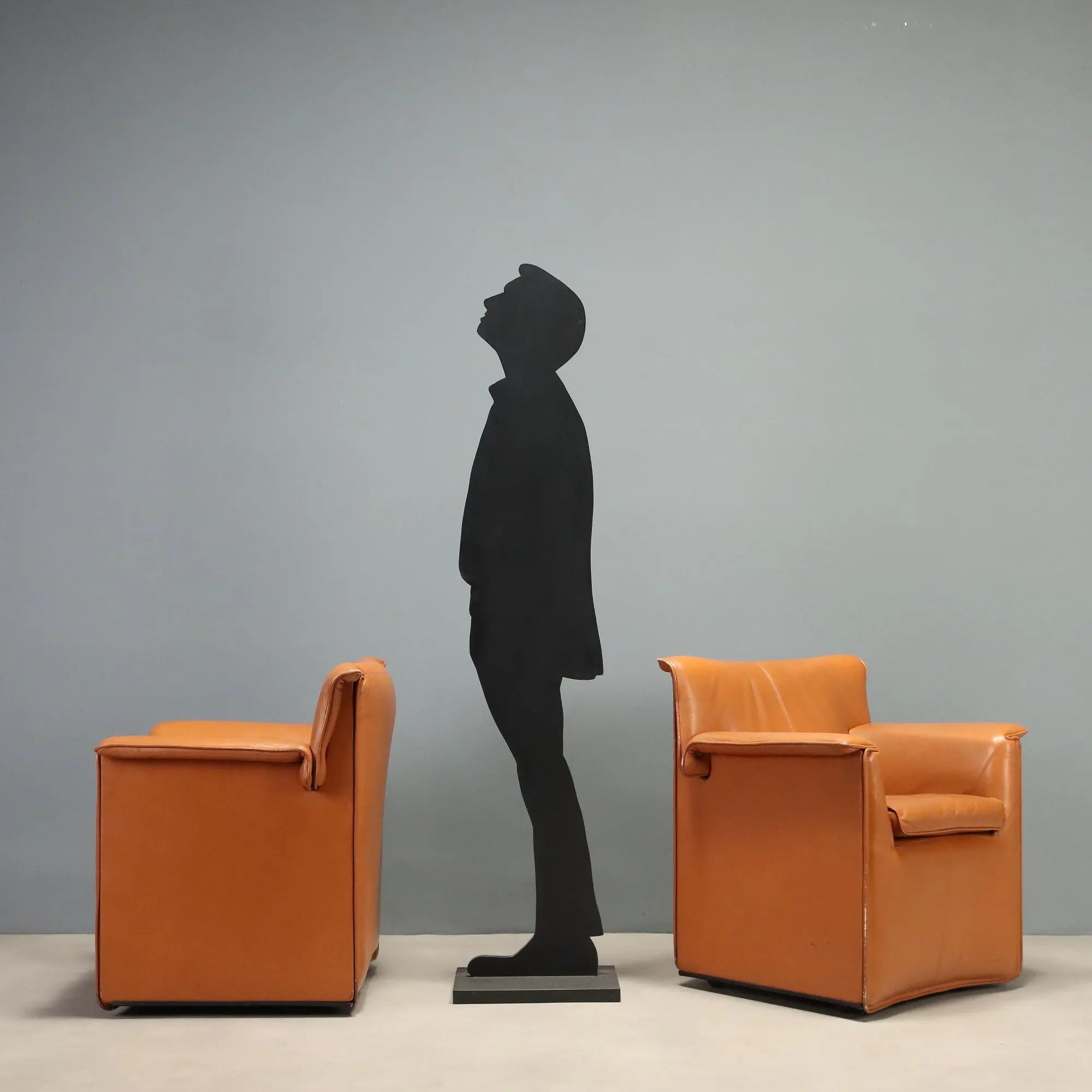 Vintage Armchairs B&B Laurianetta Design Afra and Tobia Scarpa 1980s