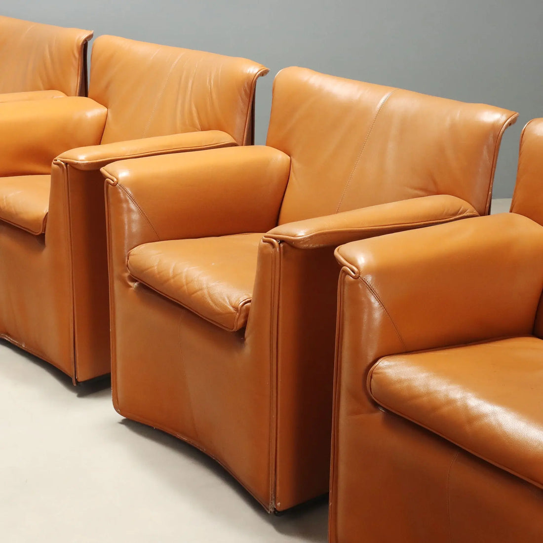 Vintage Armchairs B&B Laurianetta Design Afra and Tobia Scarpa 1980s