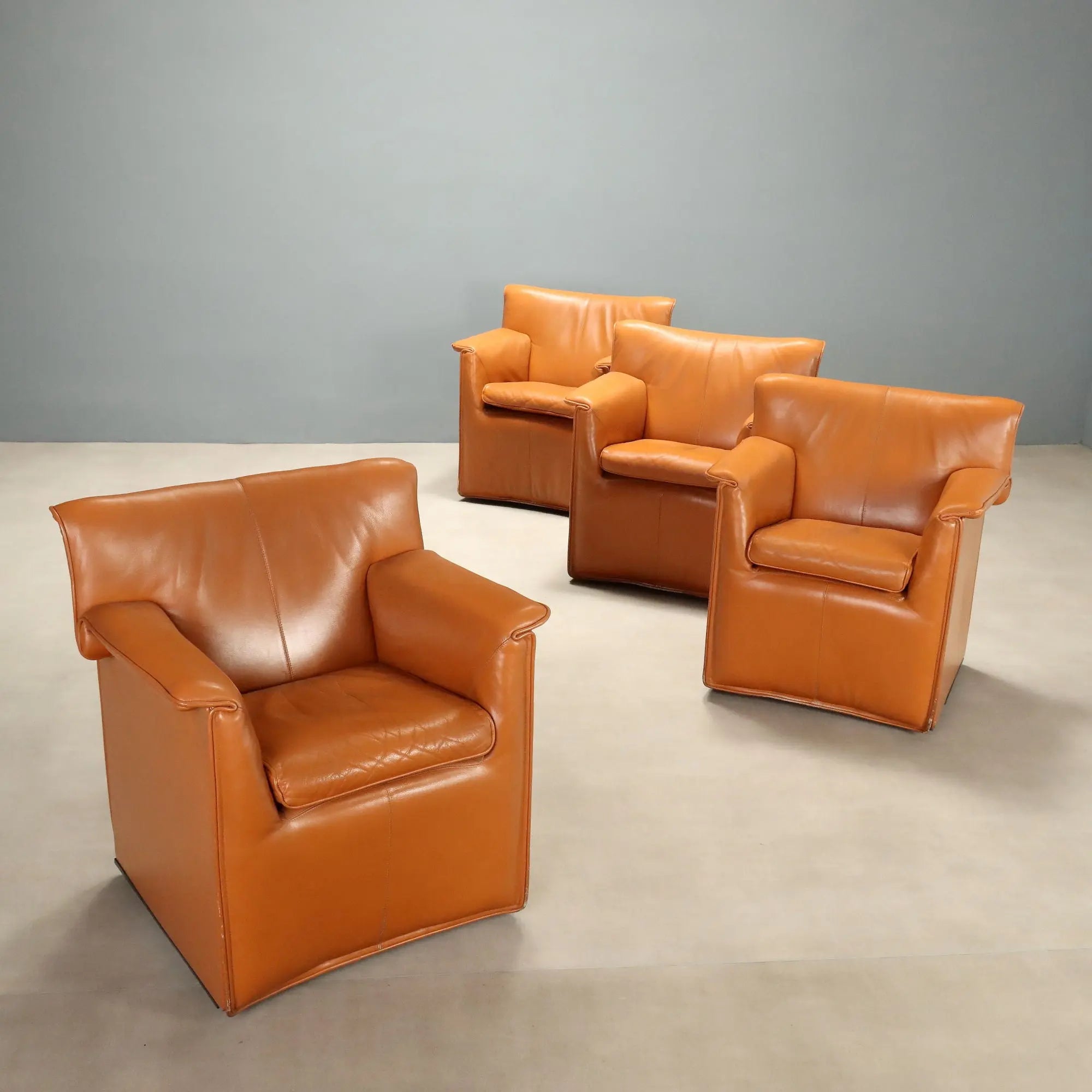 B&B Laurianetta Armchairs Vintage Design Afra & Tobia Scarpa 1980s
