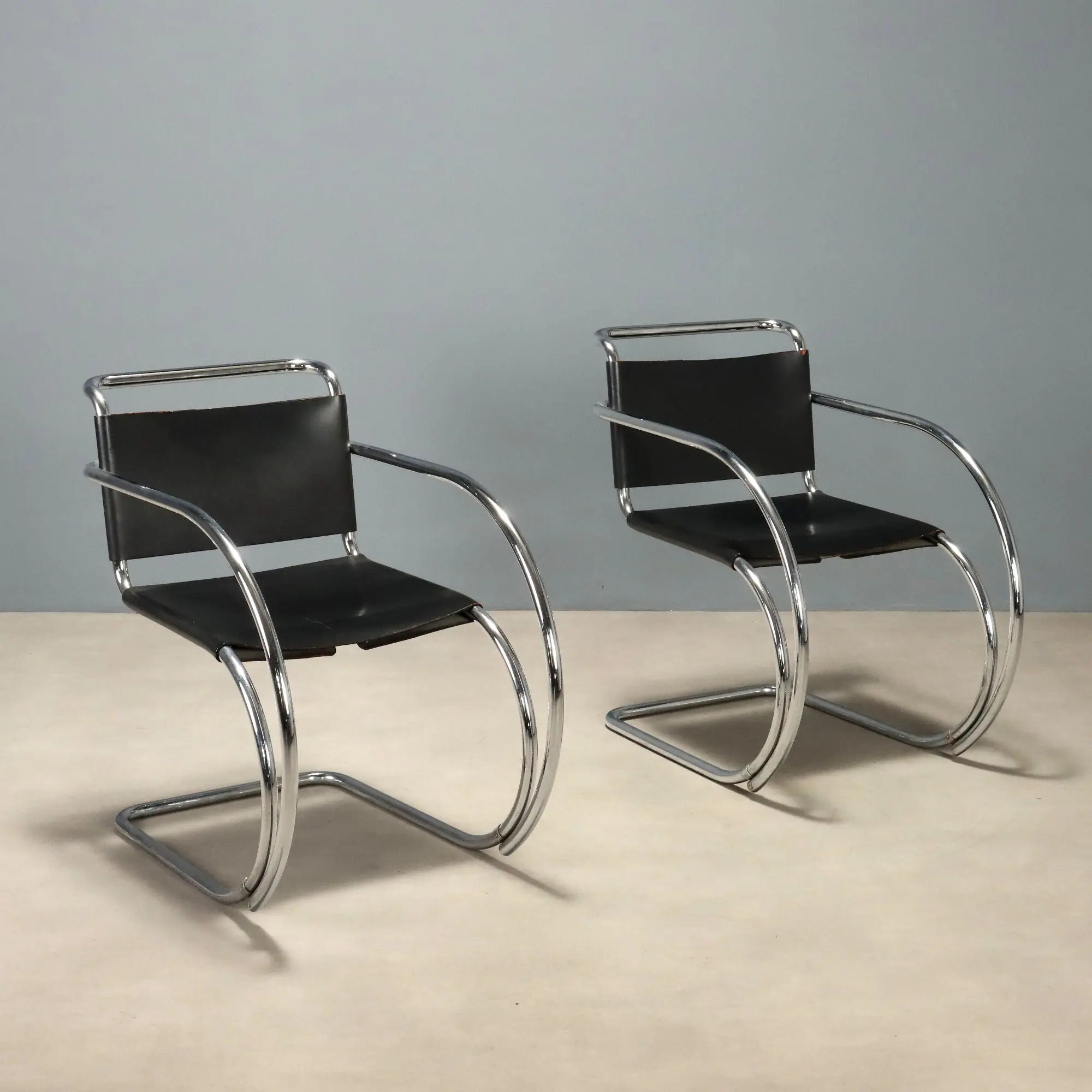 Vintage Armchair MR 20 Vintage Design Mies Van der Rohe 1970s-1980s