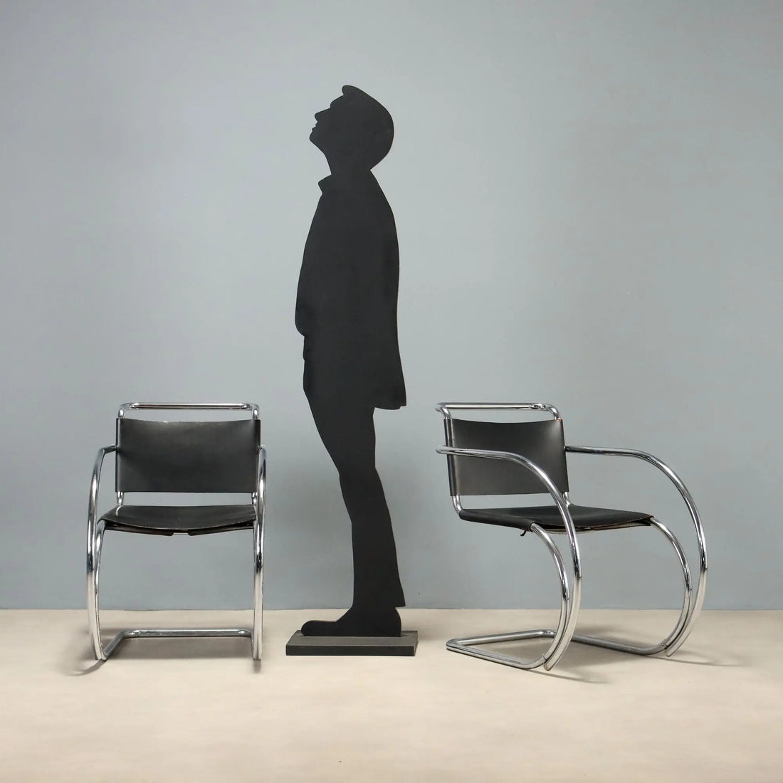 Vintage Armchair MR 20 Vintage Design Mies Van der Rohe 1970s-1980s