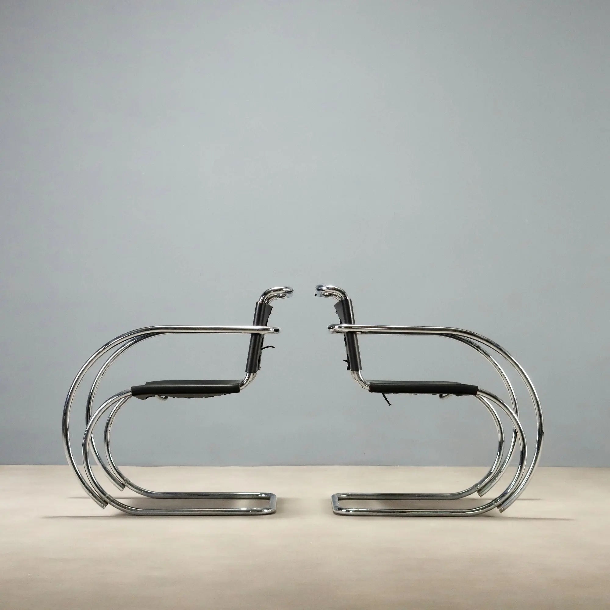 Vintage Armchair MR 20 Vintage Design Mies Van der Rohe 1970s-1980s