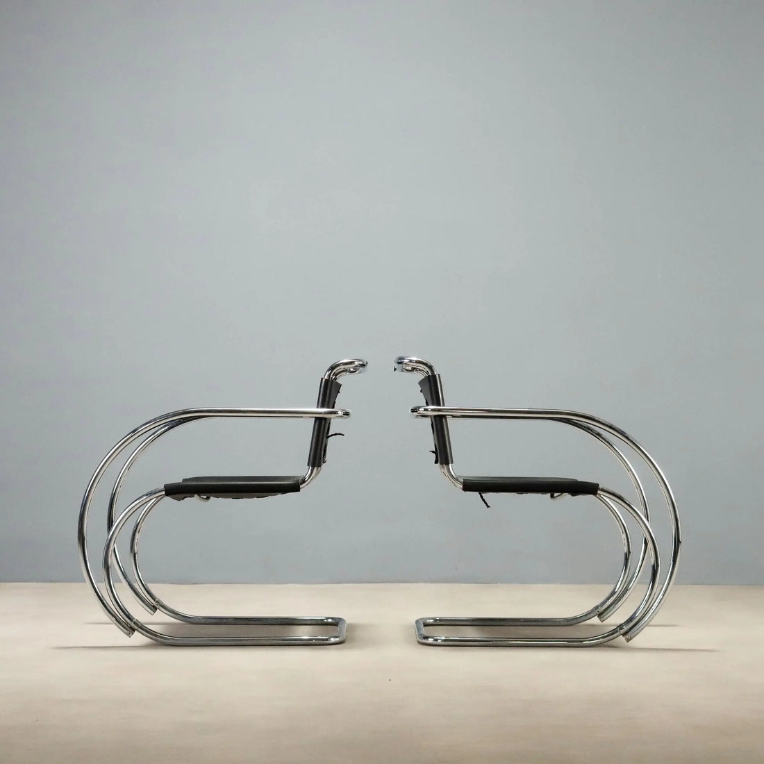 Vintage Armchair MR 20 Vintage Design Mies Van der Rohe 1970s-1980s