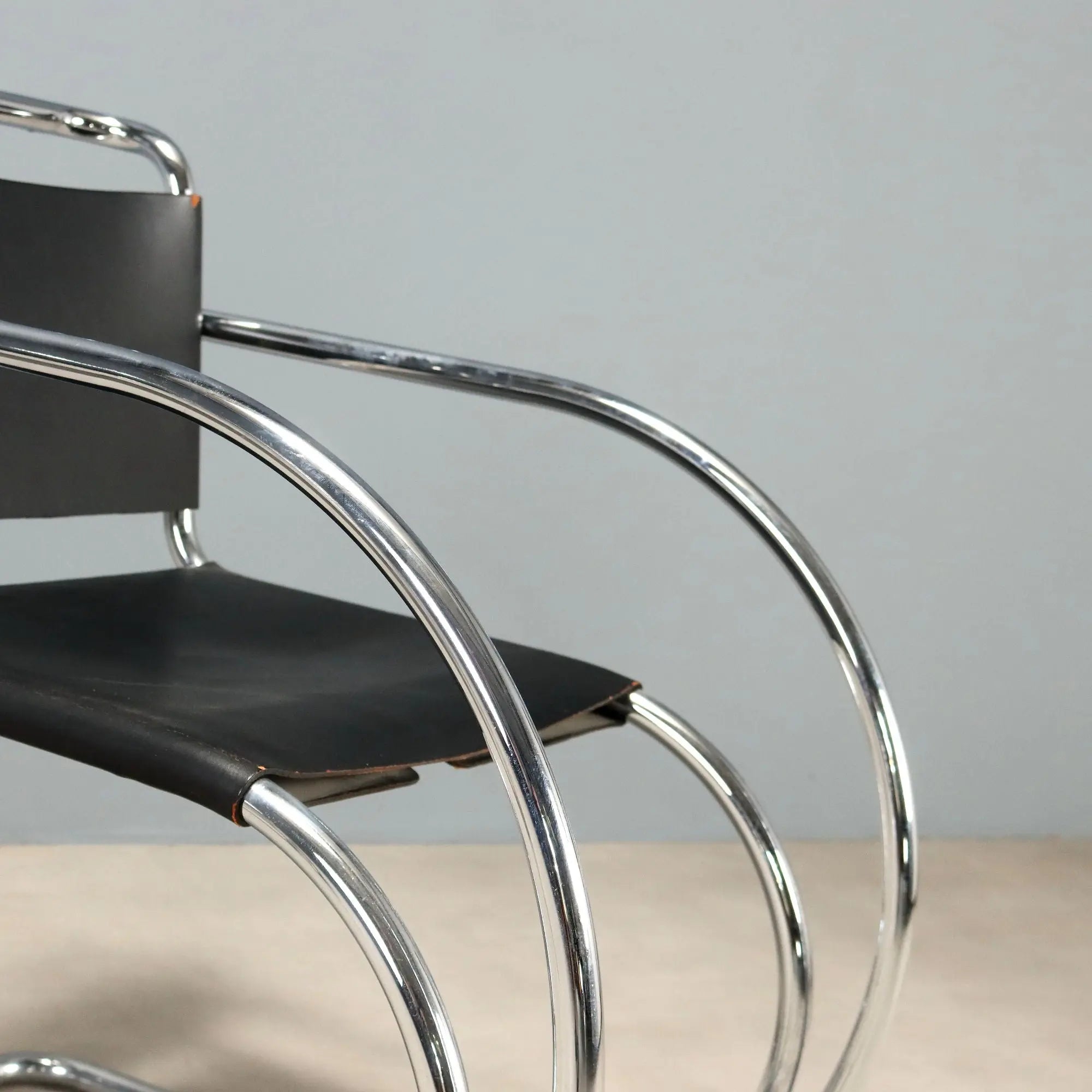 Vintage Armchair MR 20 Vintage Design Mies Van der Rohe 1970s-1980s