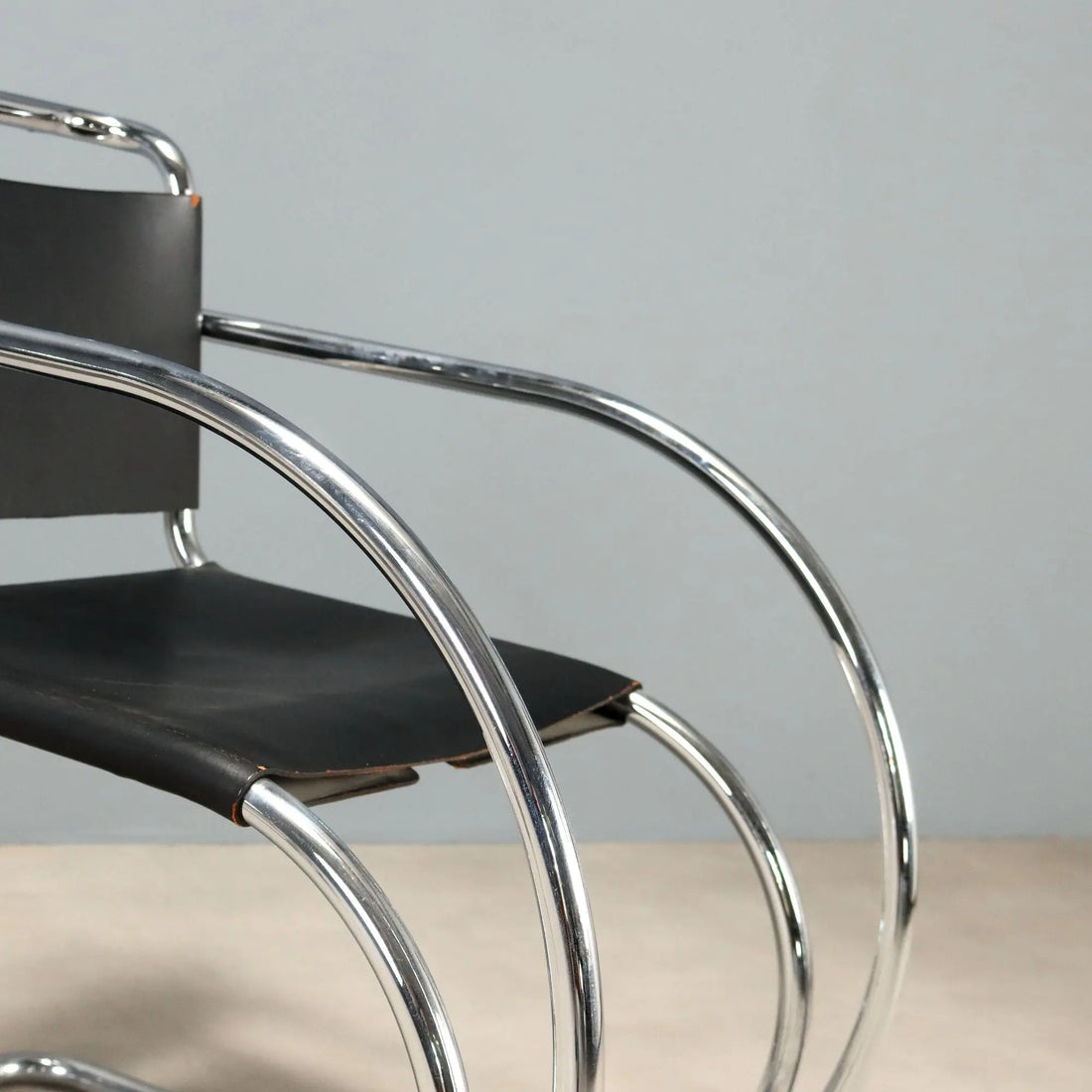 Vintage Armchair MR 20 Vintage Design Mies Van der Rohe 1970s-1980s