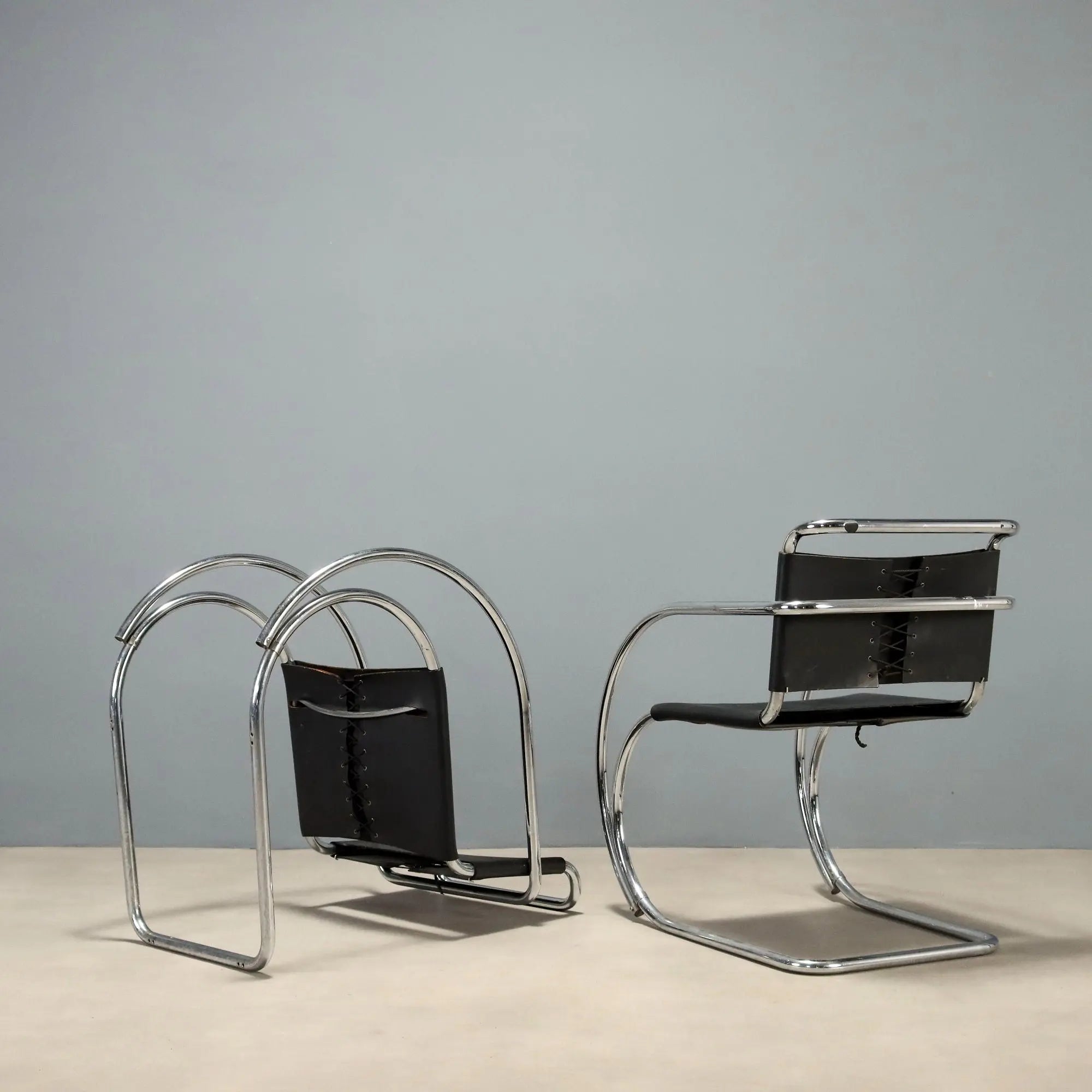 Vintage Armchair MR 20 Vintage Design Mies Van der Rohe 1970s-1980s