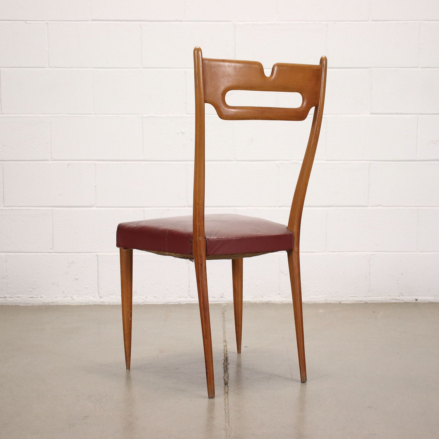 Group of 6 Chairs Beech Italy 1950s | Modernism  Chairs