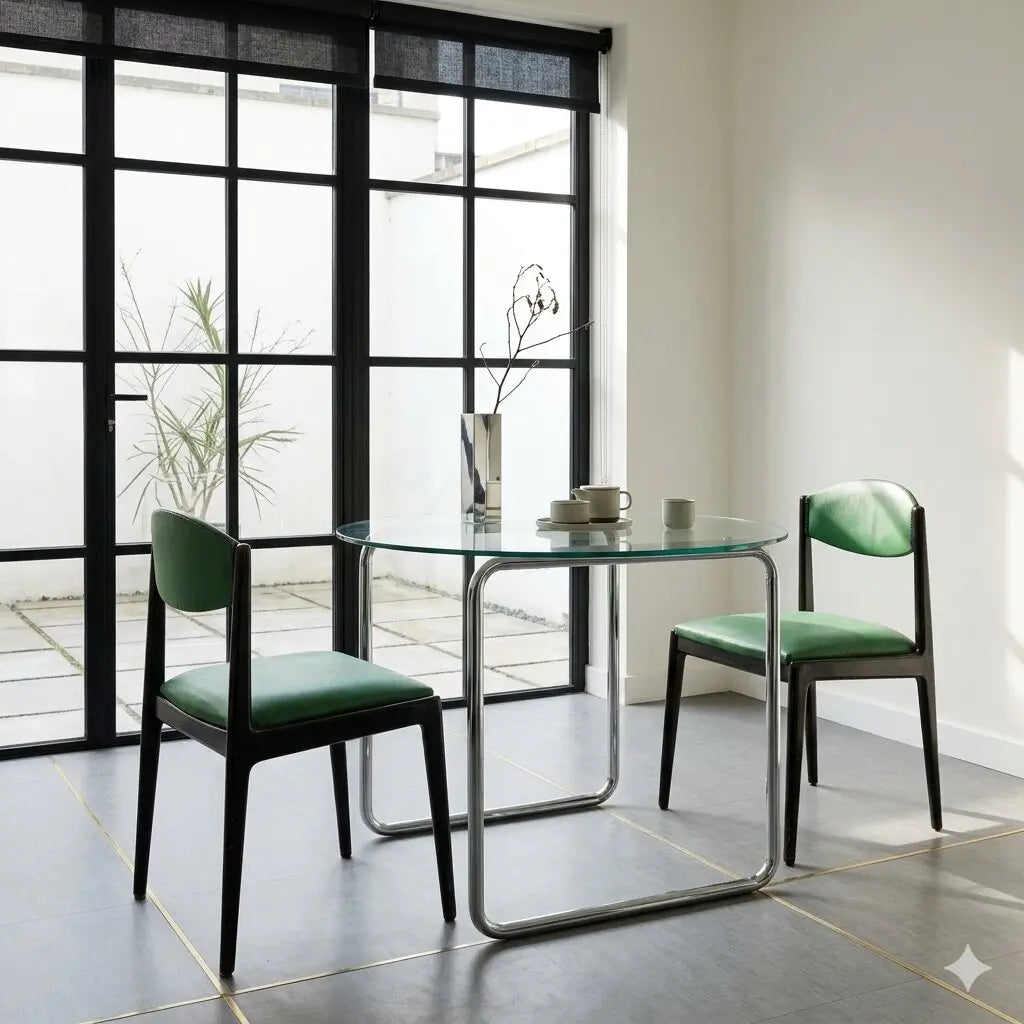 Vintage 1960s Chairs Ebony Wood Foam Padding Cloth | Modernism | Chairs