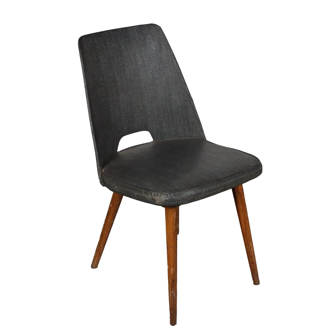 Vintage Chair from the 50s-60s Foam Padding Leatherette Upholstery | Modernism | Chairs