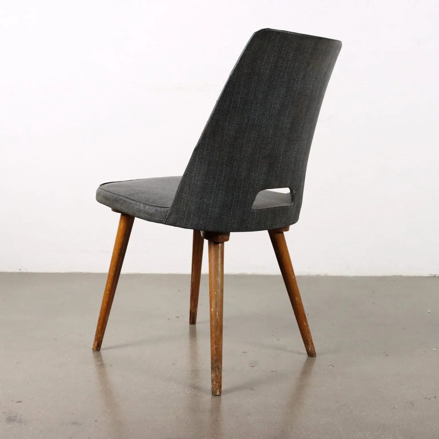 Vintage Chair from the 50s-60s Foam Padding Leatherette Upholstery | Modernism | Chairs