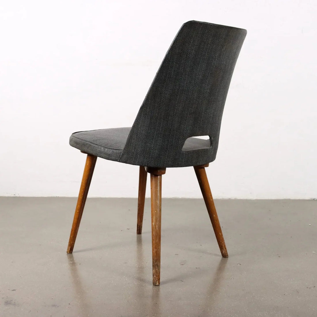 Vintage Chair from the 50s-60s Foam Padding Leatherette Upholstery | Modernism | Chairs