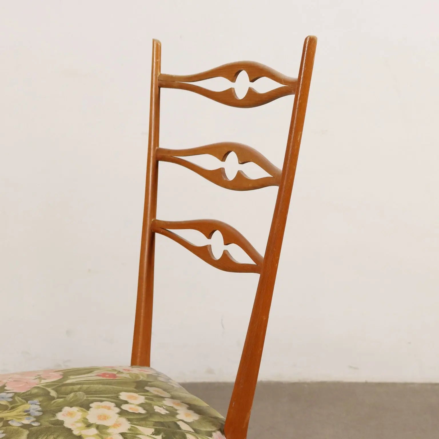 Vintage Chairs from the 1960s Beech Wood Spring Padding Cloth | Modernism | Chairs