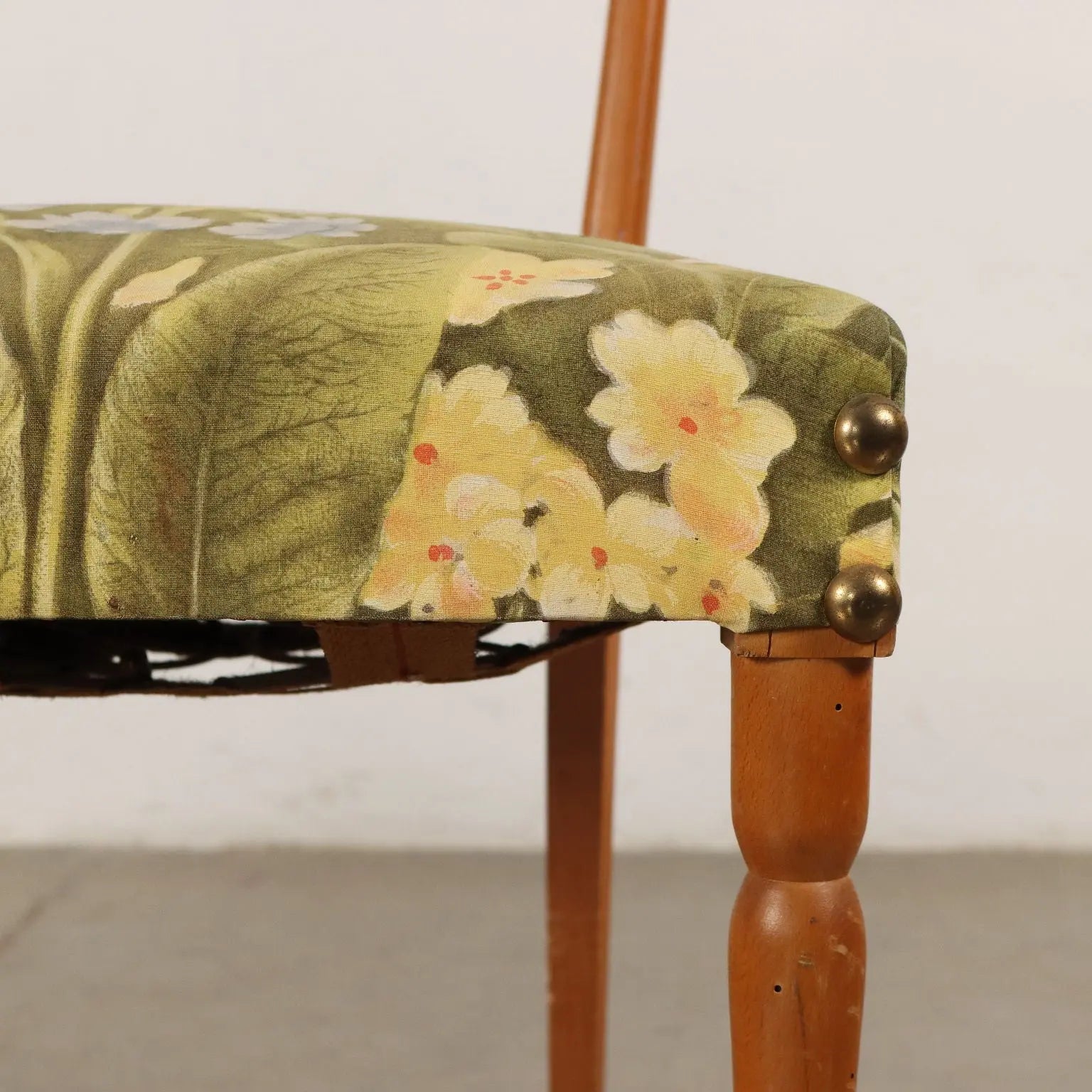 Vintage Chairs from the 1960s Beech Wood Spring Padding Cloth | Modernism | Chairs