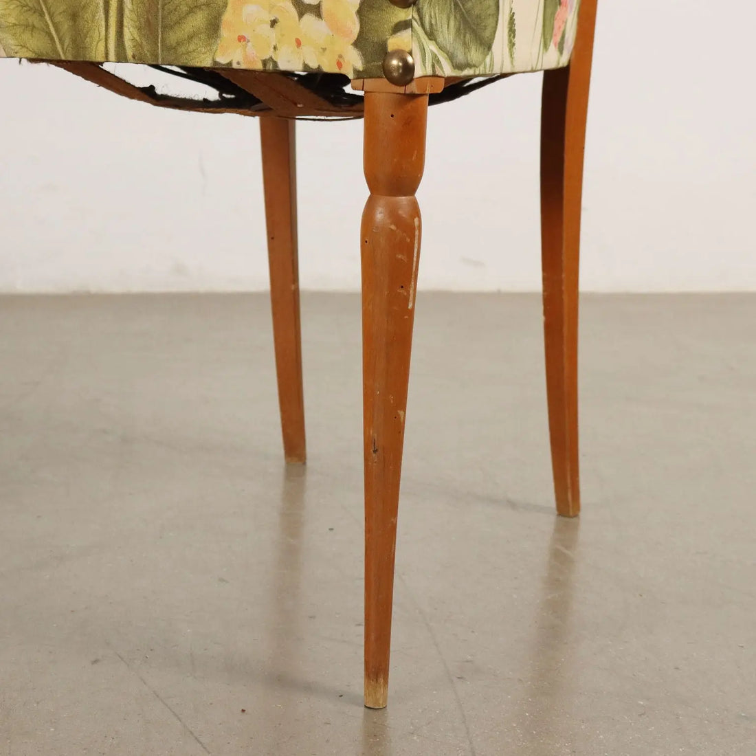 Vintage Chairs from the 1960s Beech Wood Spring Padding Cloth | Modernism | Chairs
