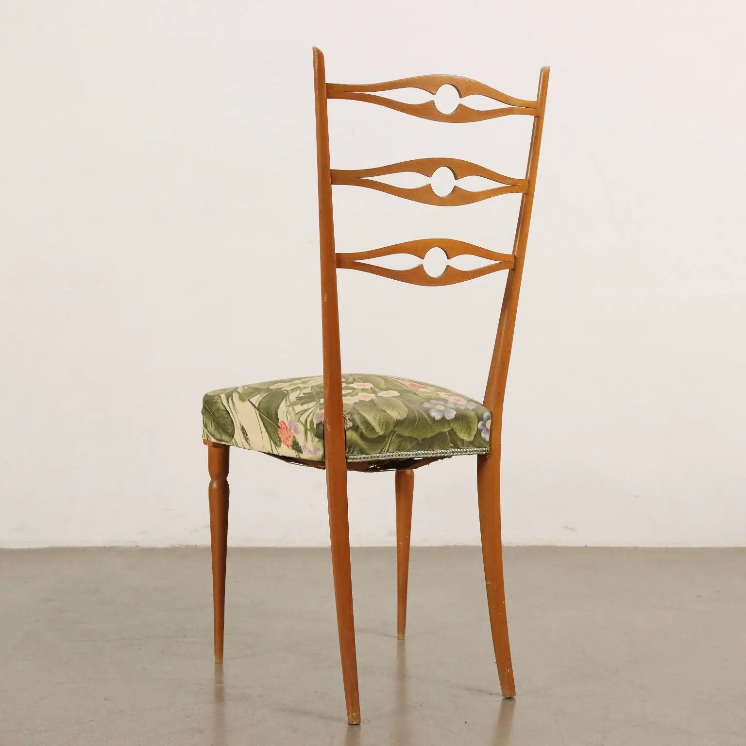 Vintage Chairs from the 1960s Beech Wood Spring Padding Cloth | Modernism | Chairs