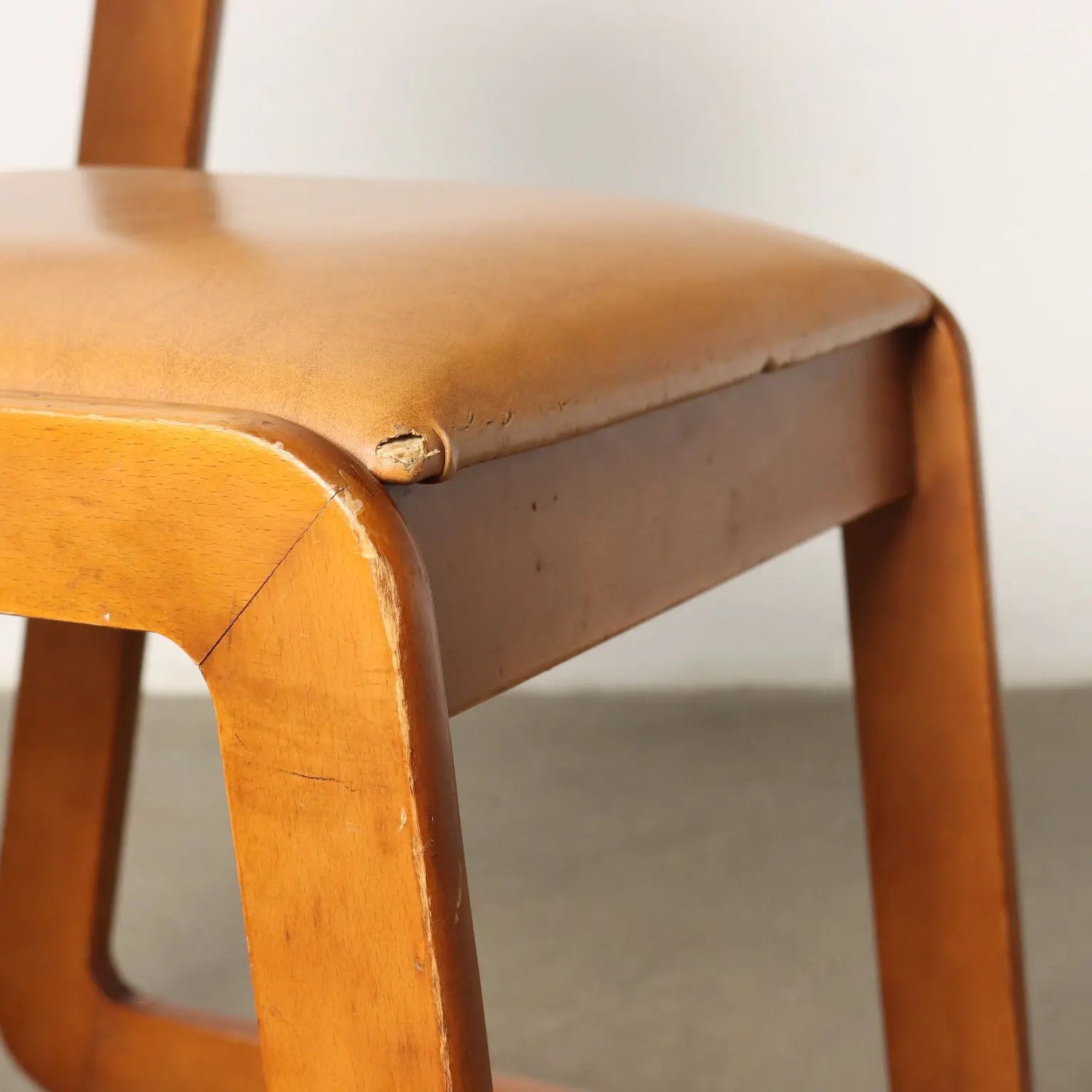 Vintage Chairs by Mario Sabot 1970s Painted Beech Wood Cloth | Modernism | Chairs