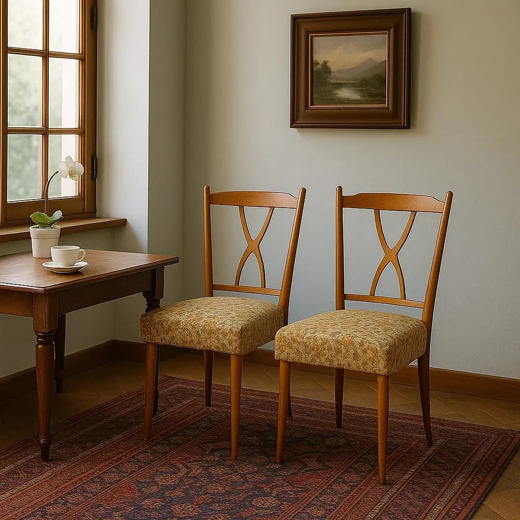 Vintage Chairs from the 50s-60s Beech Spring Padding Cloth | Modernism | Chairs