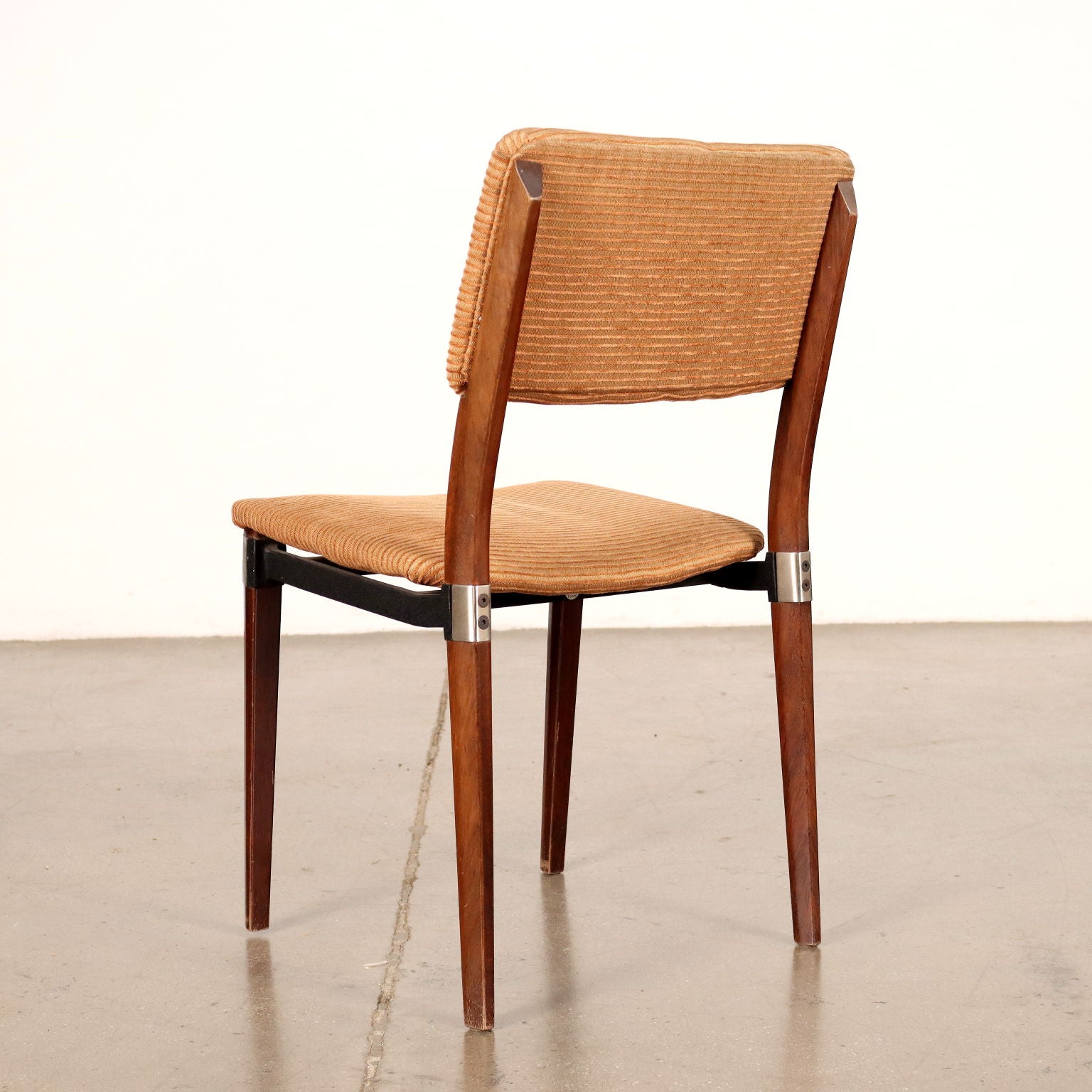 Group of 6 Chairs Tecno S82 E. Gerli Cloth Italy 1960s | Modernism  Chairs