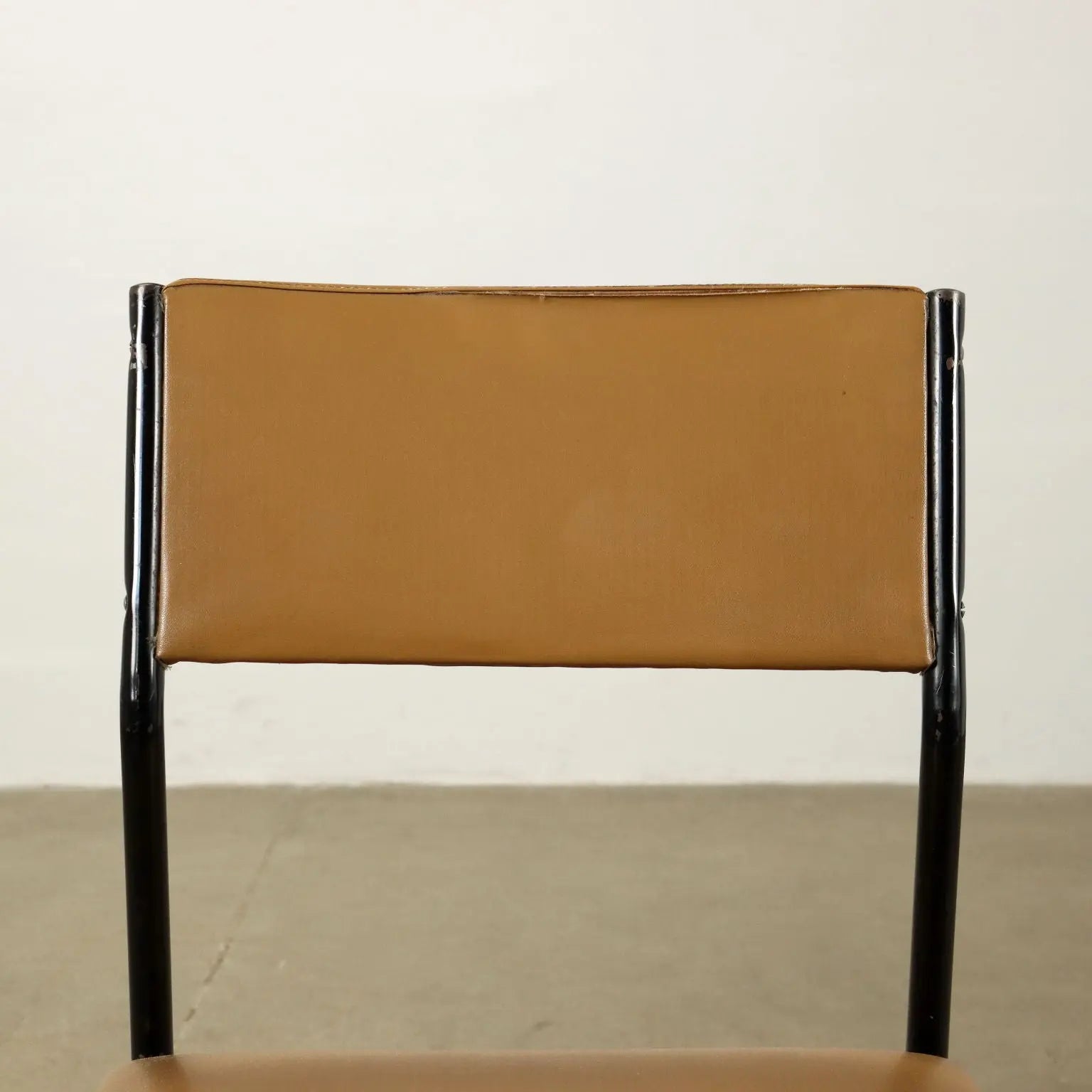 Vintage 1960s Chairs Enamelled Metal Leatherette Foam Upholstery | Modernism | Chairs